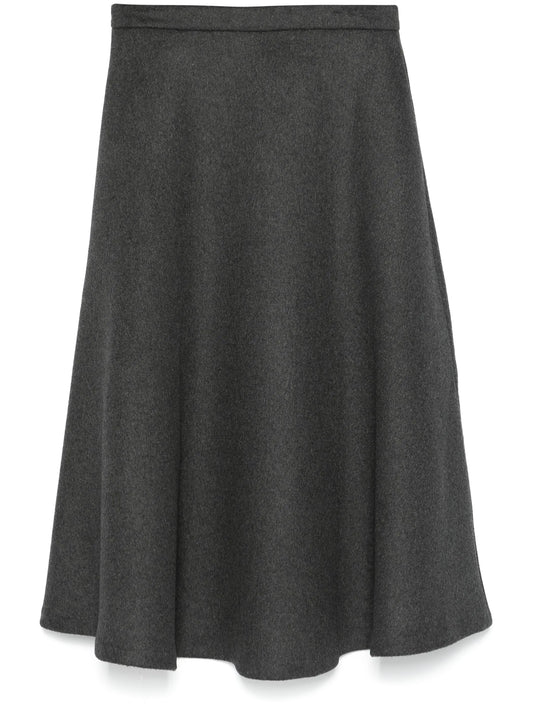 A-line midi skirt