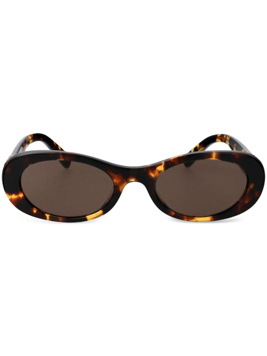 oval-frame sunglasses