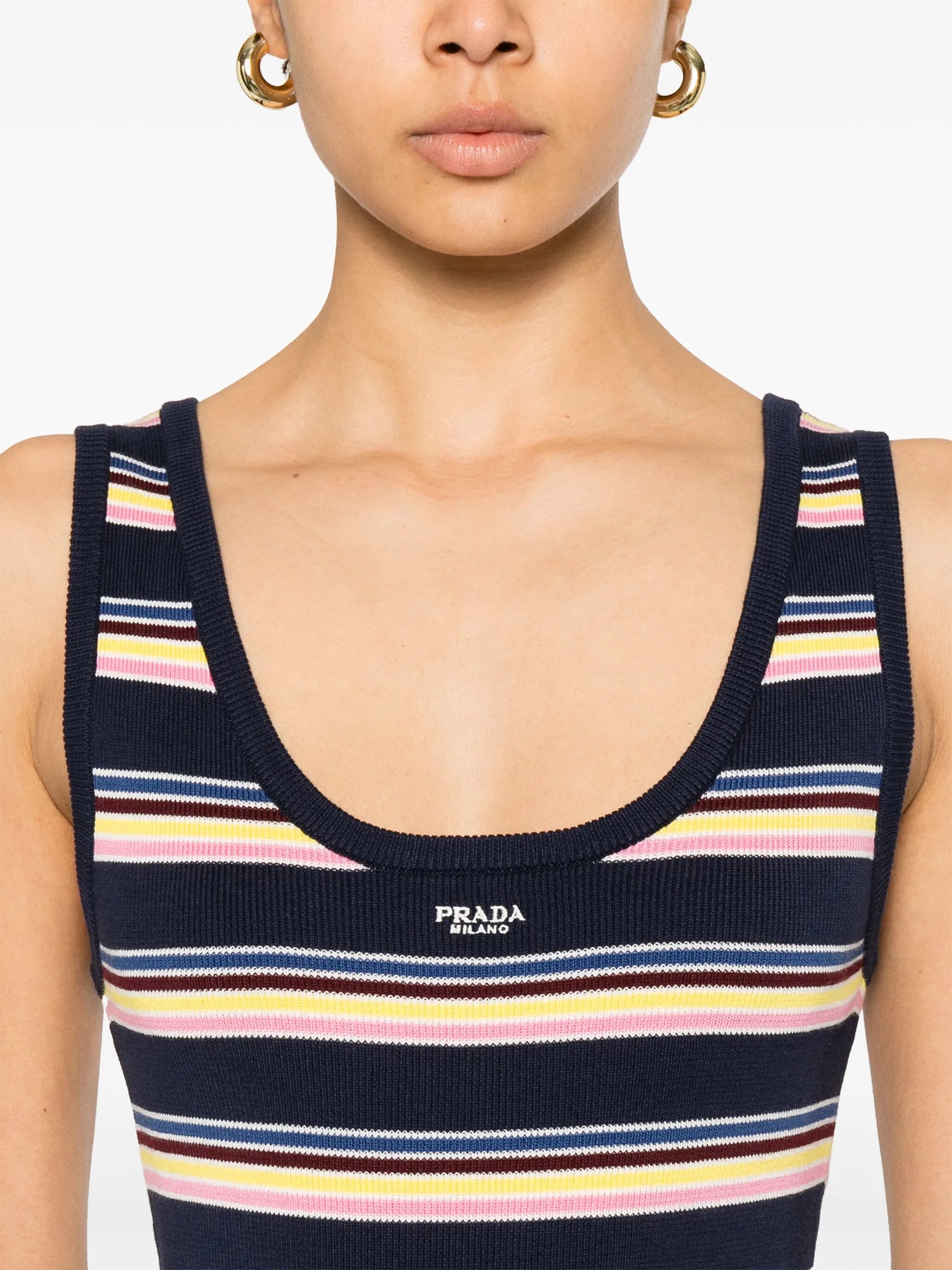 striped midi dress