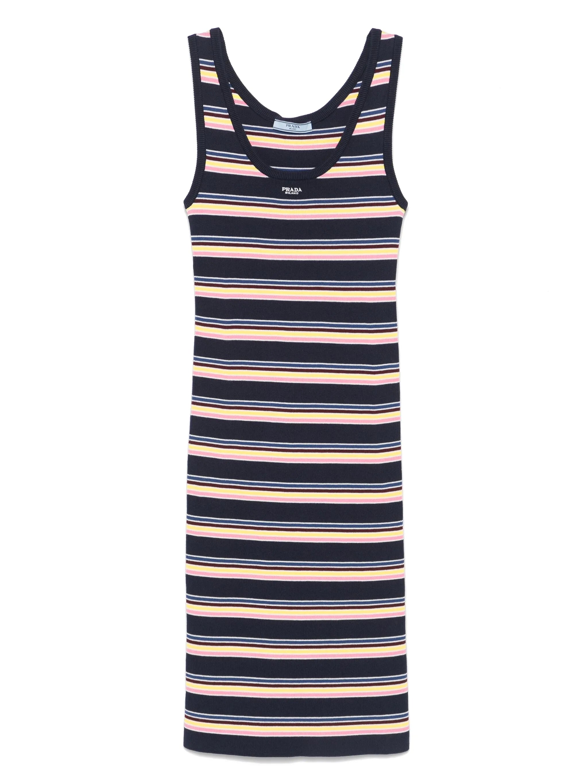 striped midi dress