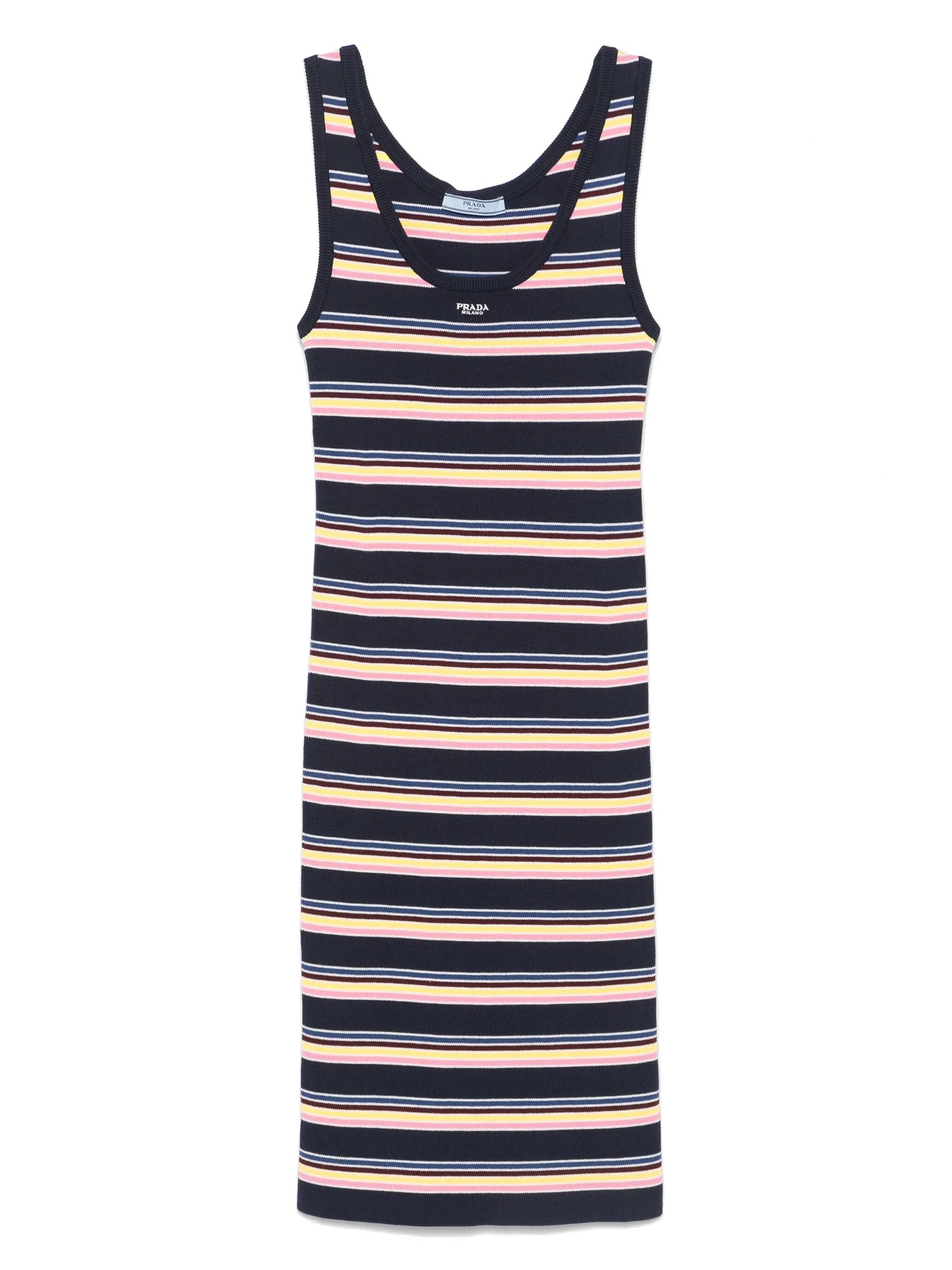 striped midi dress