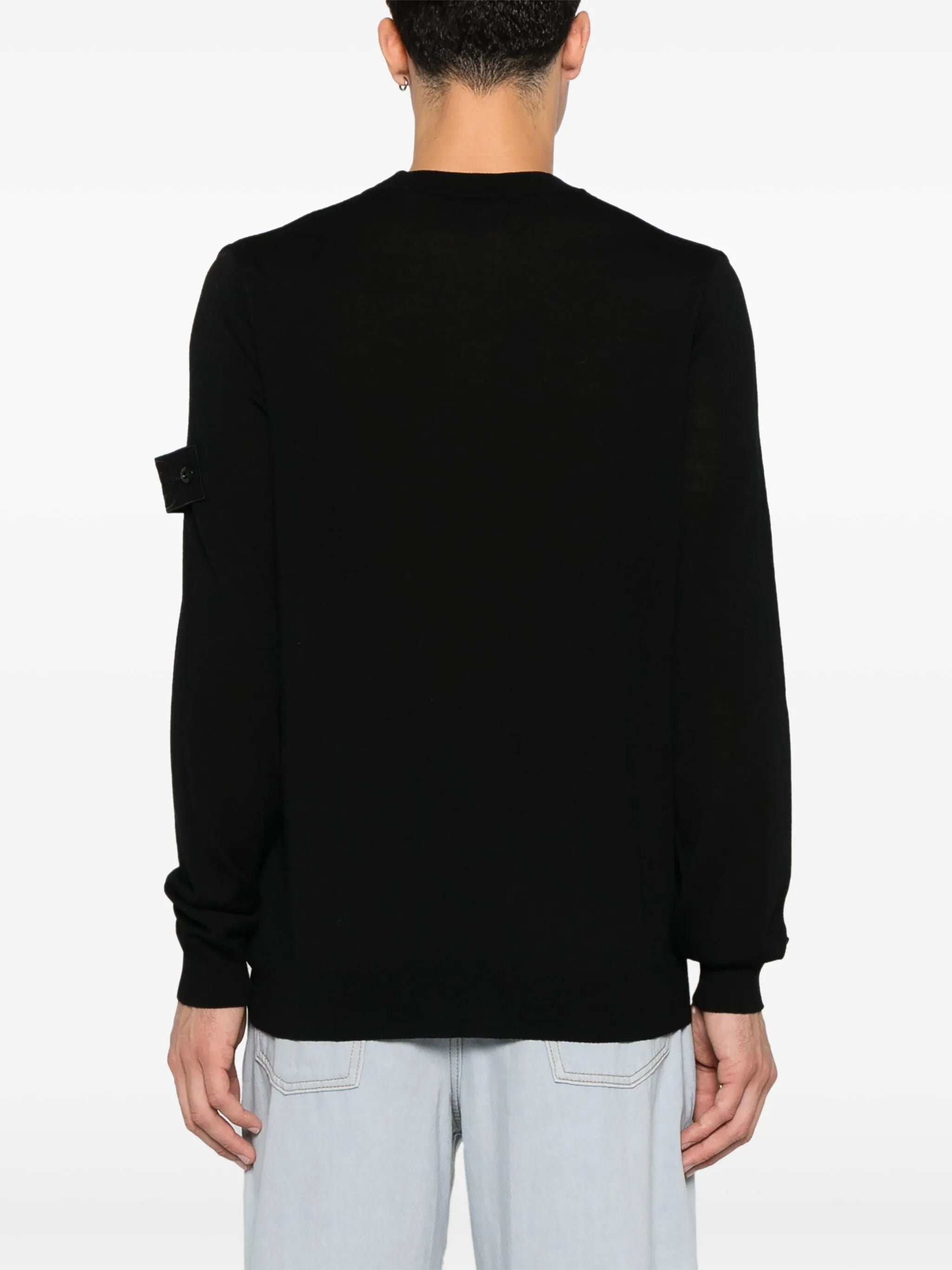 Compass-badge sweater