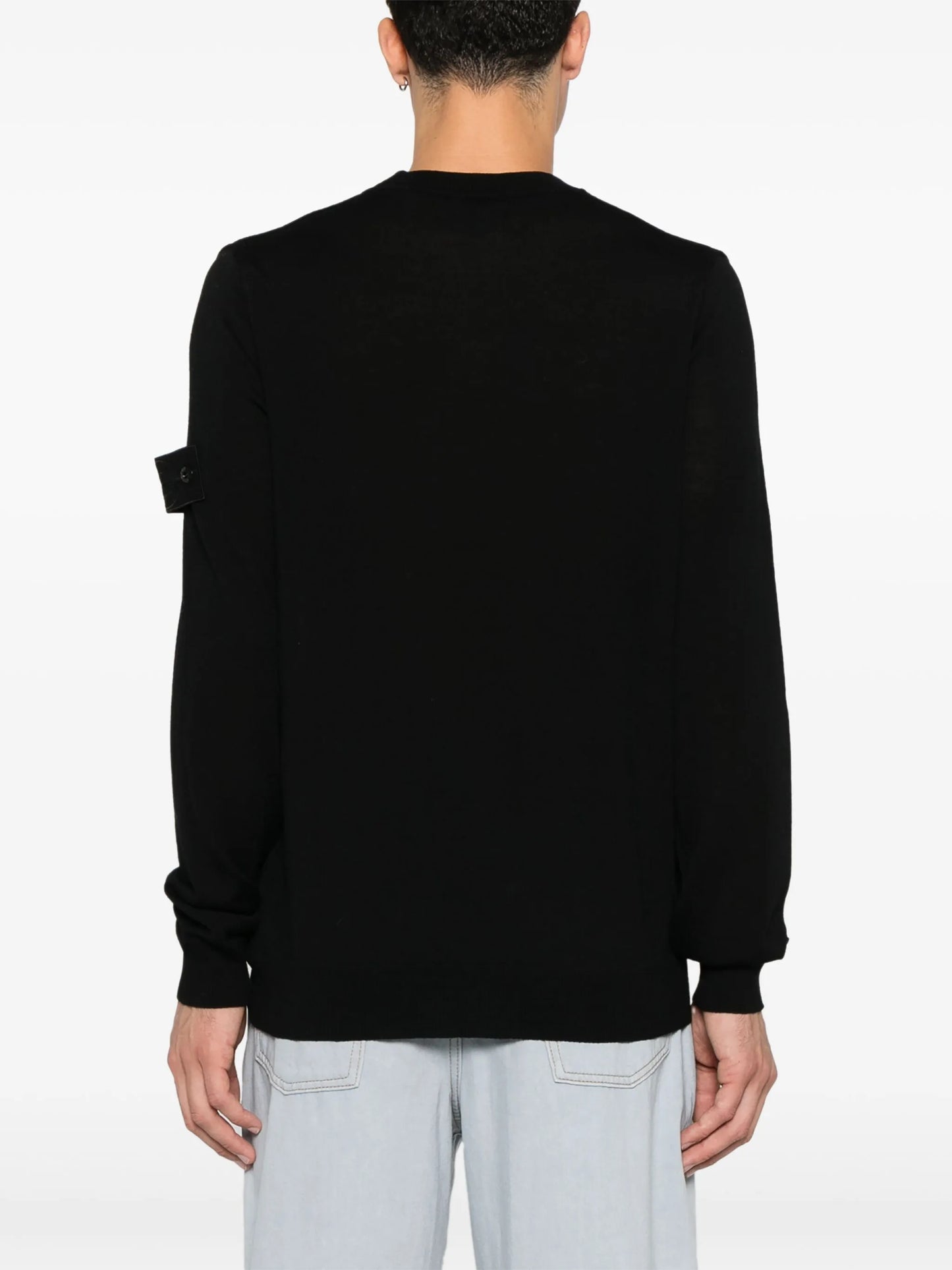 Compass-badge sweater