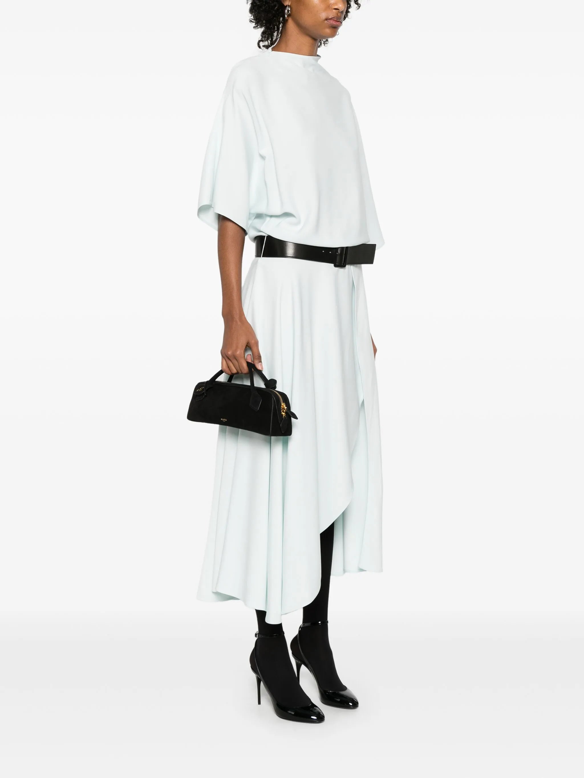 Le Teckel clutch in suede