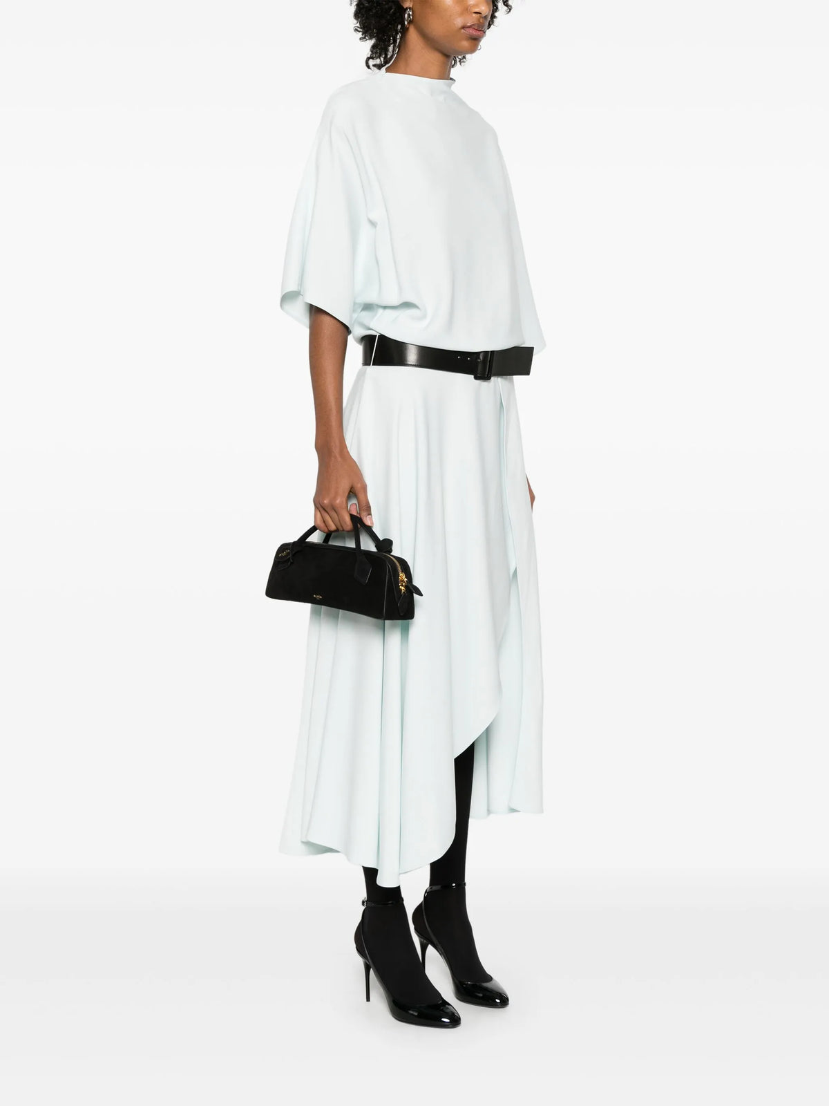 Le Teckel clutch in suede