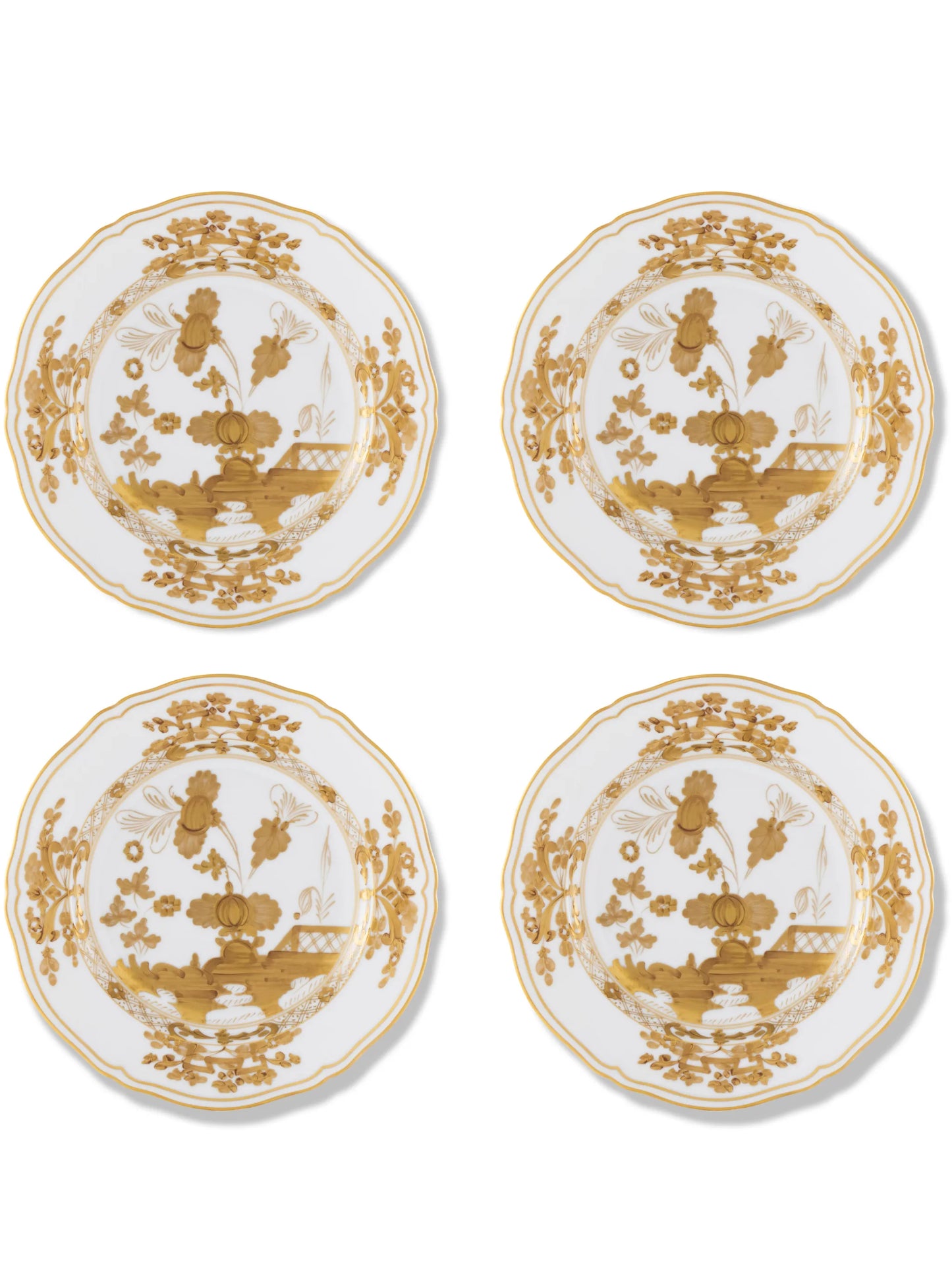 Oriente Italiano Aurum dessert plates (set of four)