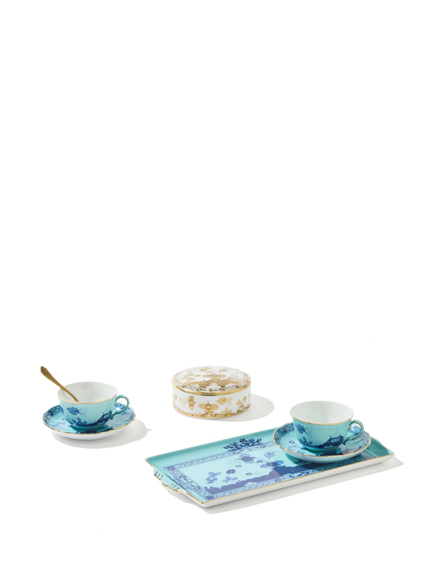 Oriente tea service set with tray