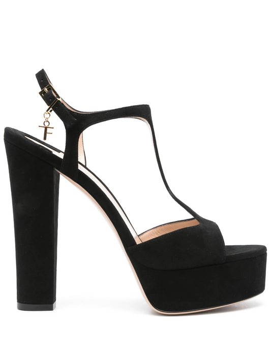 145mm suede sandals