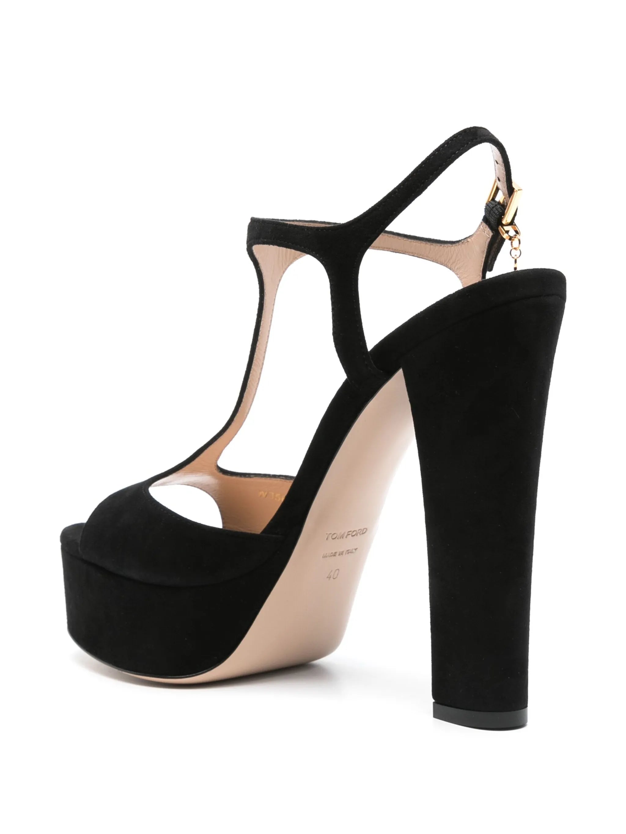 145mm suede sandals
