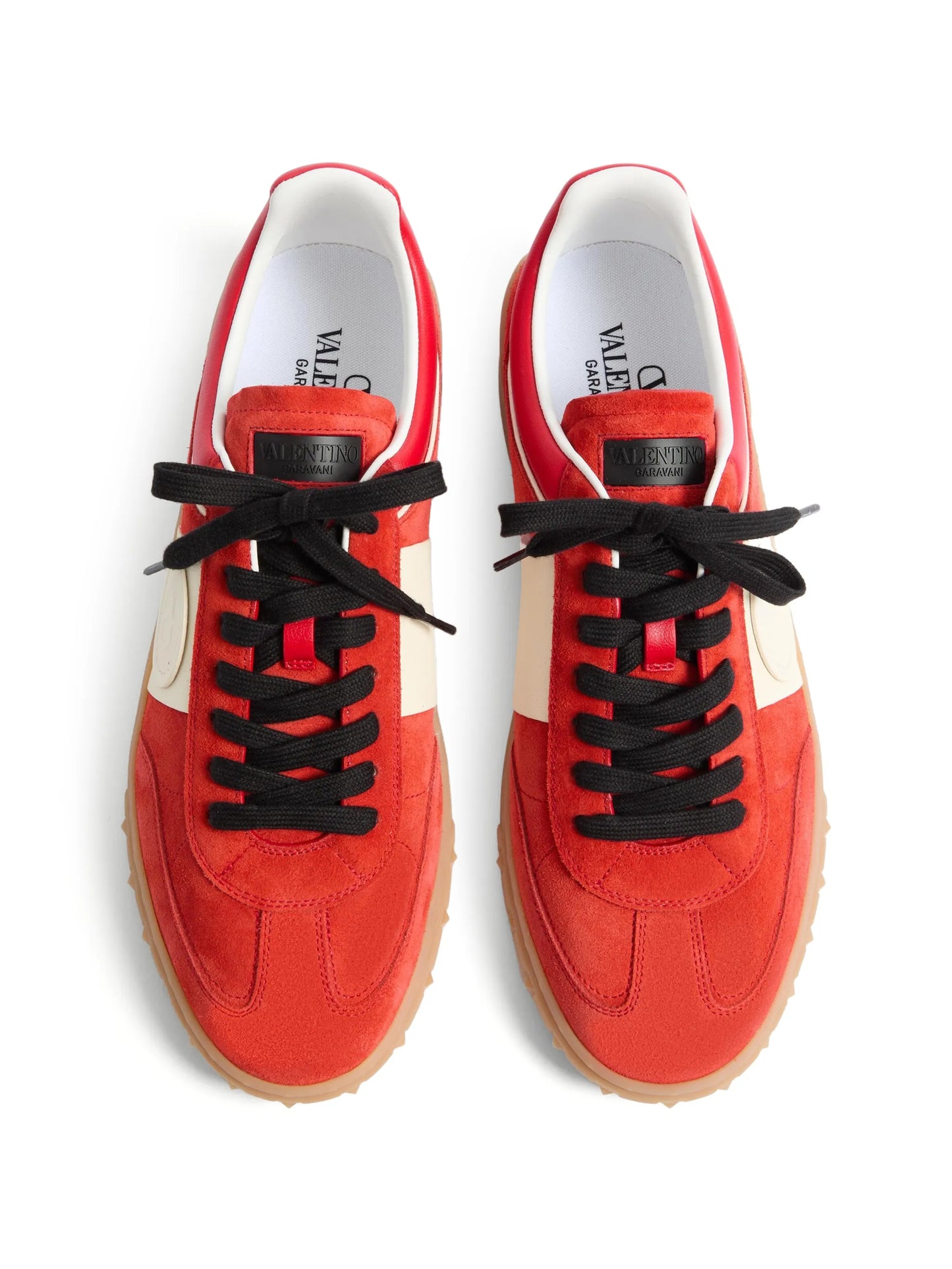 Upvillage low top trainer in split leather and calfskin nappa leather
