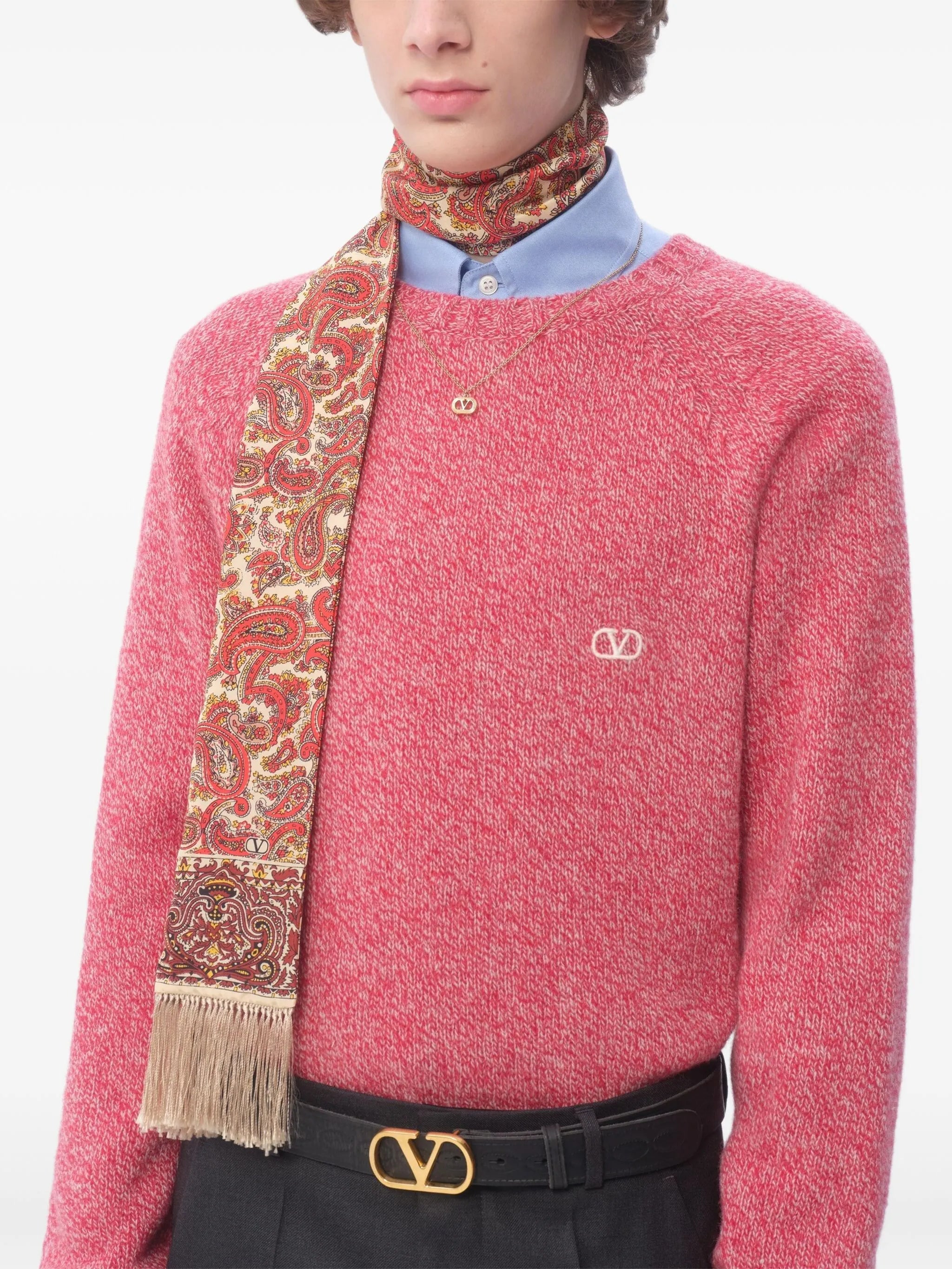 paisley fringed scarf