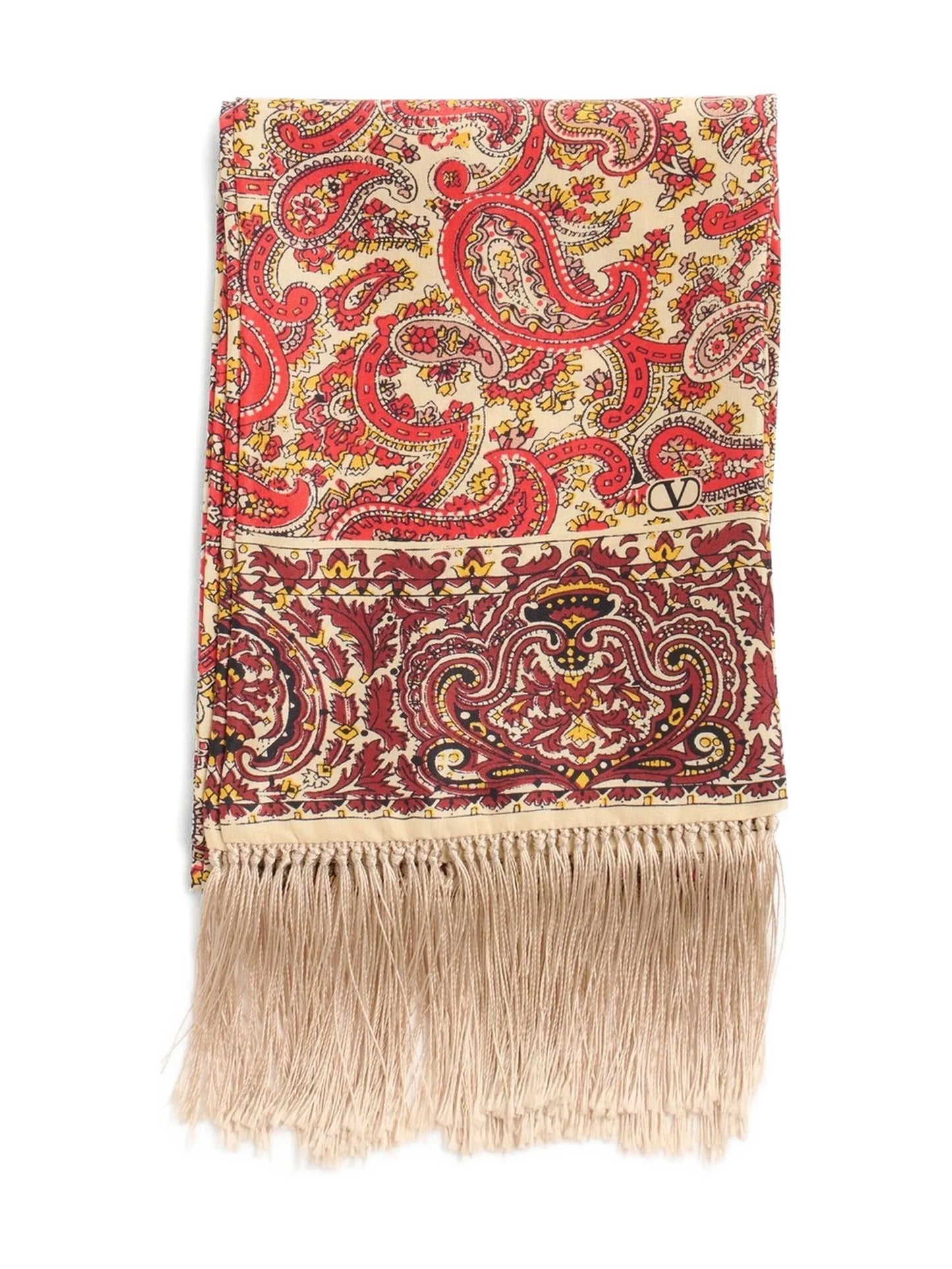 paisley fringed scarf