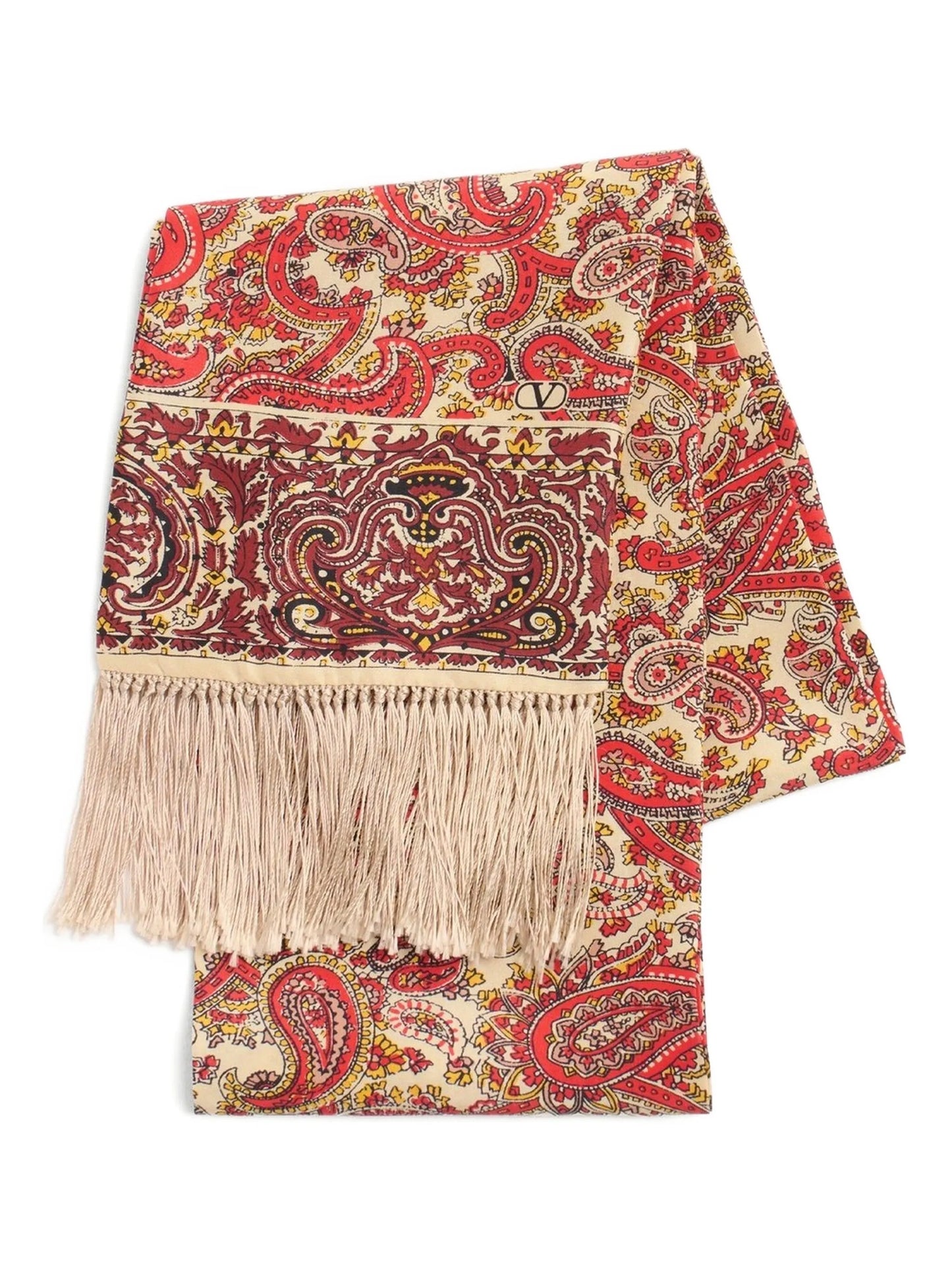 paisley fringed scarf