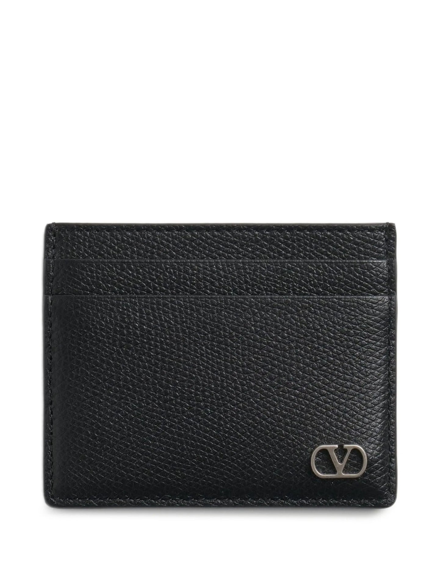 VLogo Signature leather card holder
