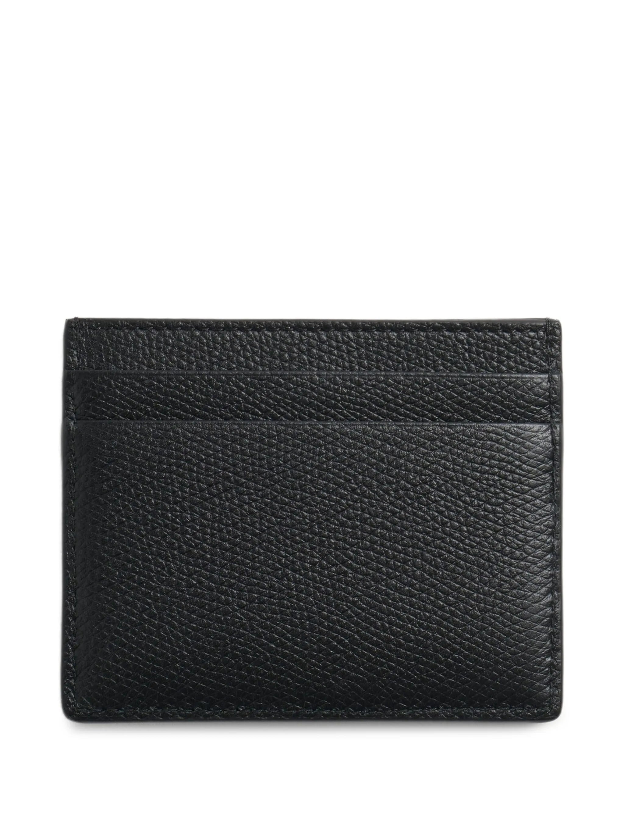 VLogo Signature leather card holder
