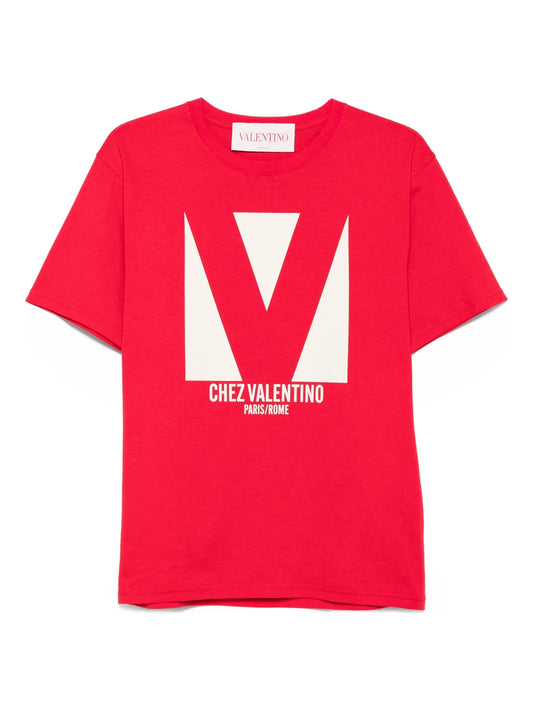 Chez-print T-shirt