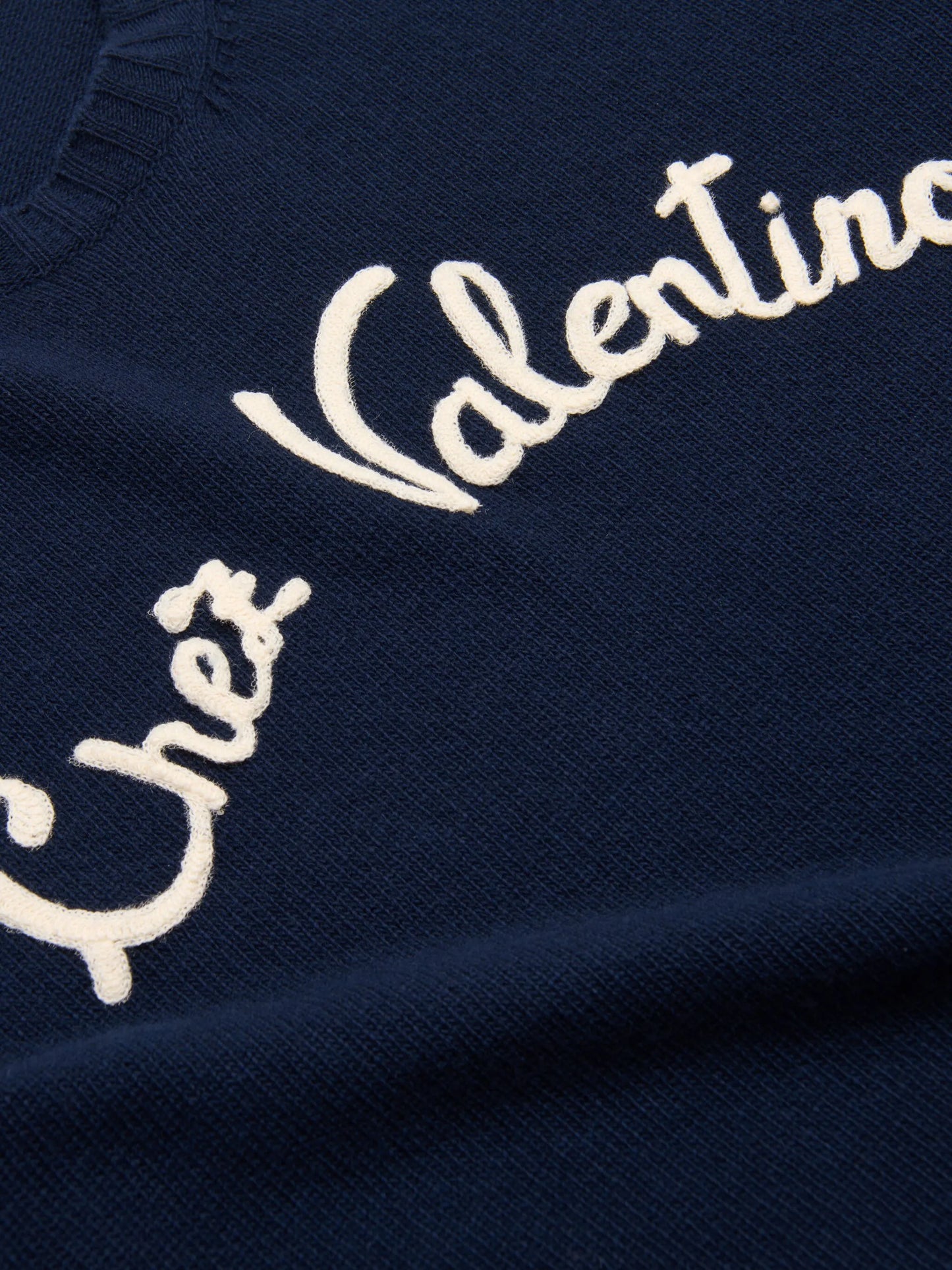 Chez-embroidered sweater