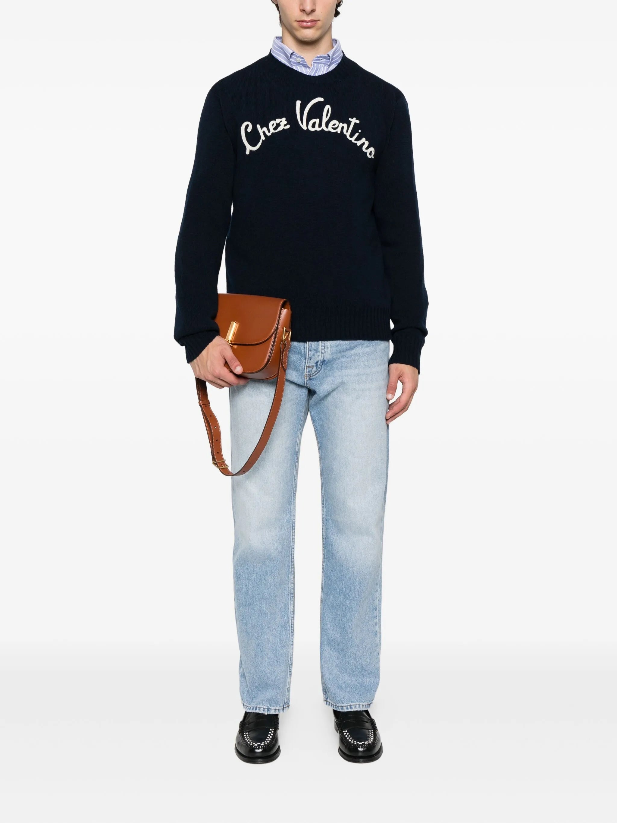 Chez-embroidered sweater