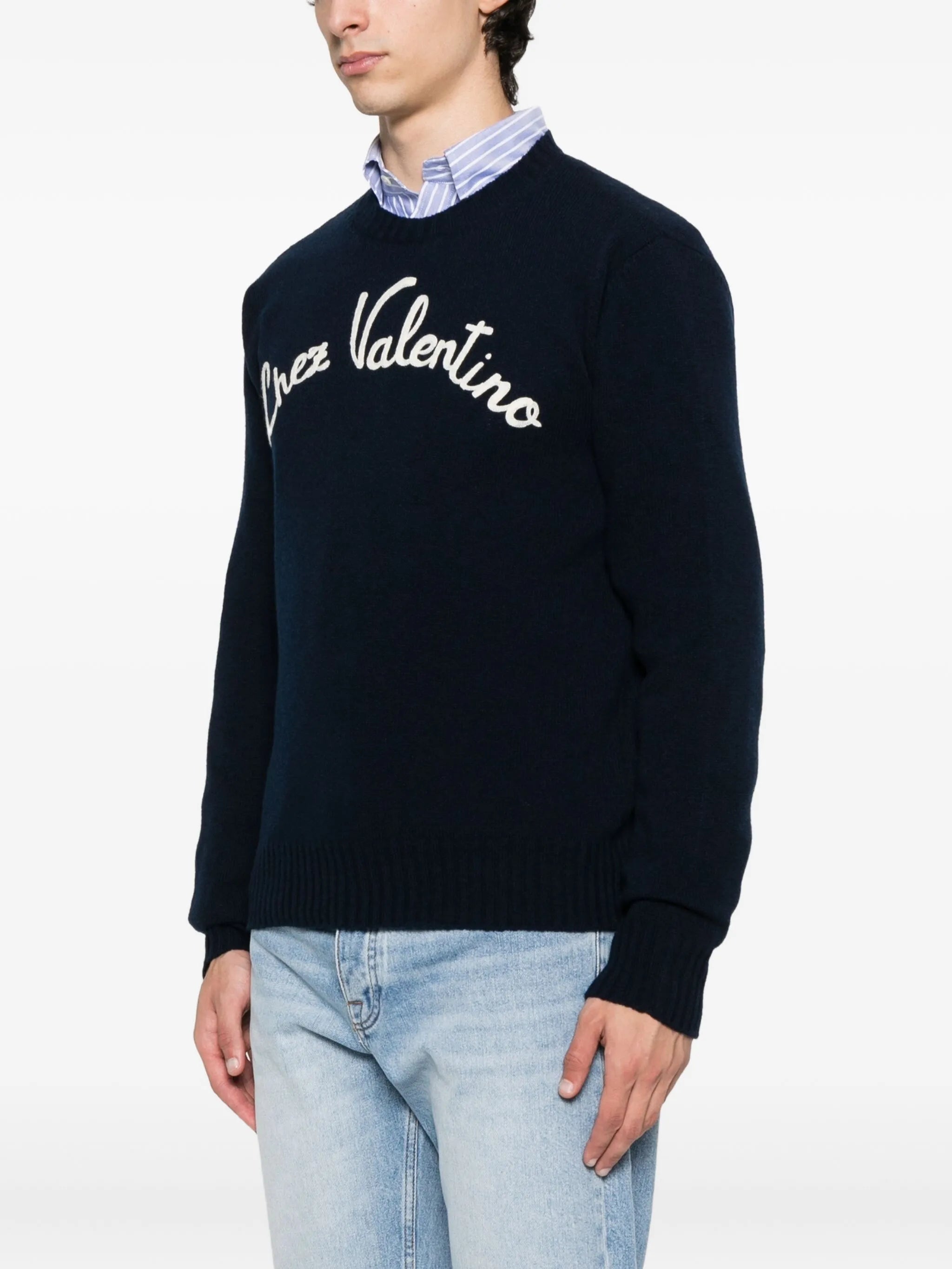 Chez-embroidered sweater