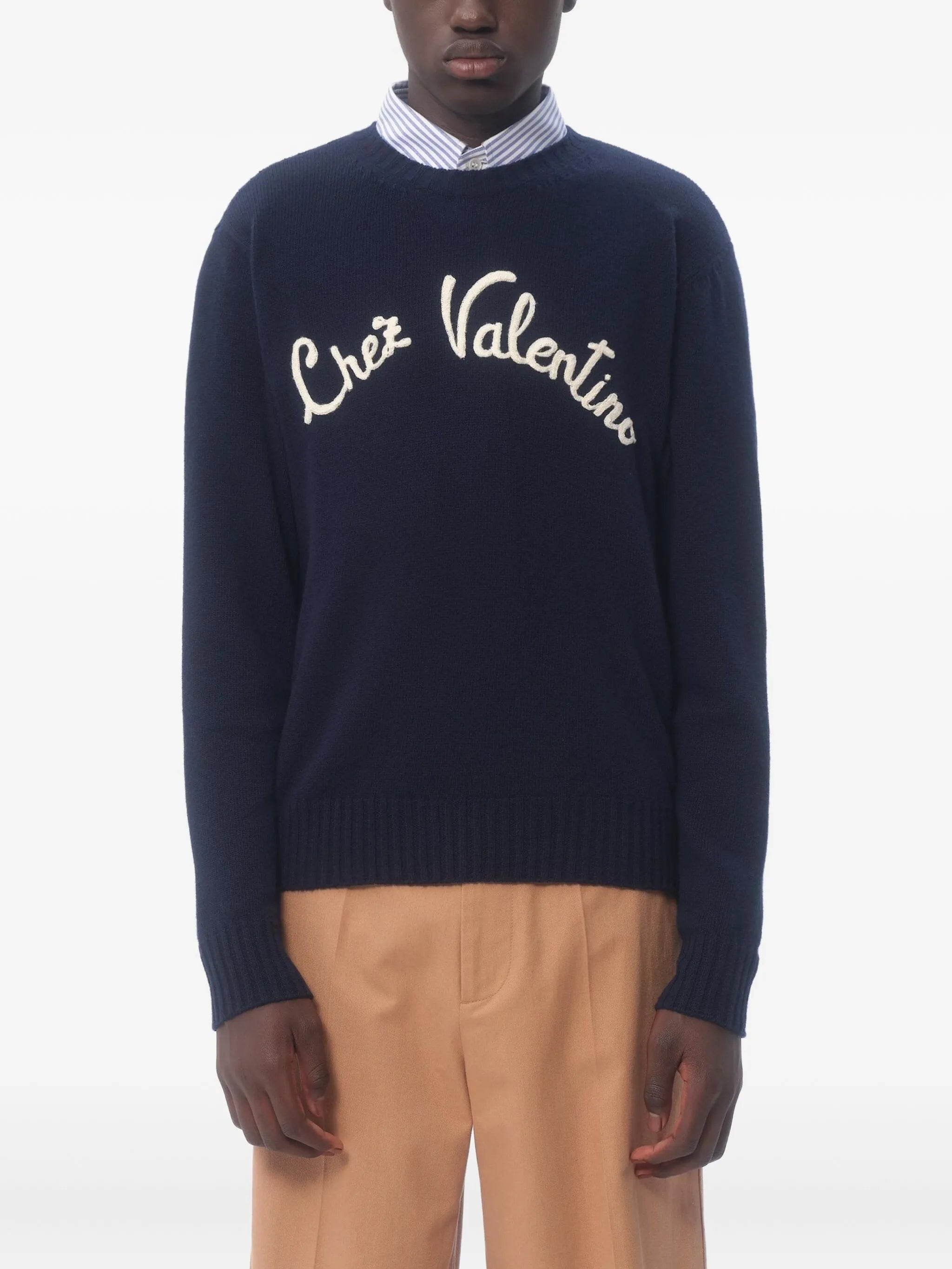 Chez-embroidered sweater