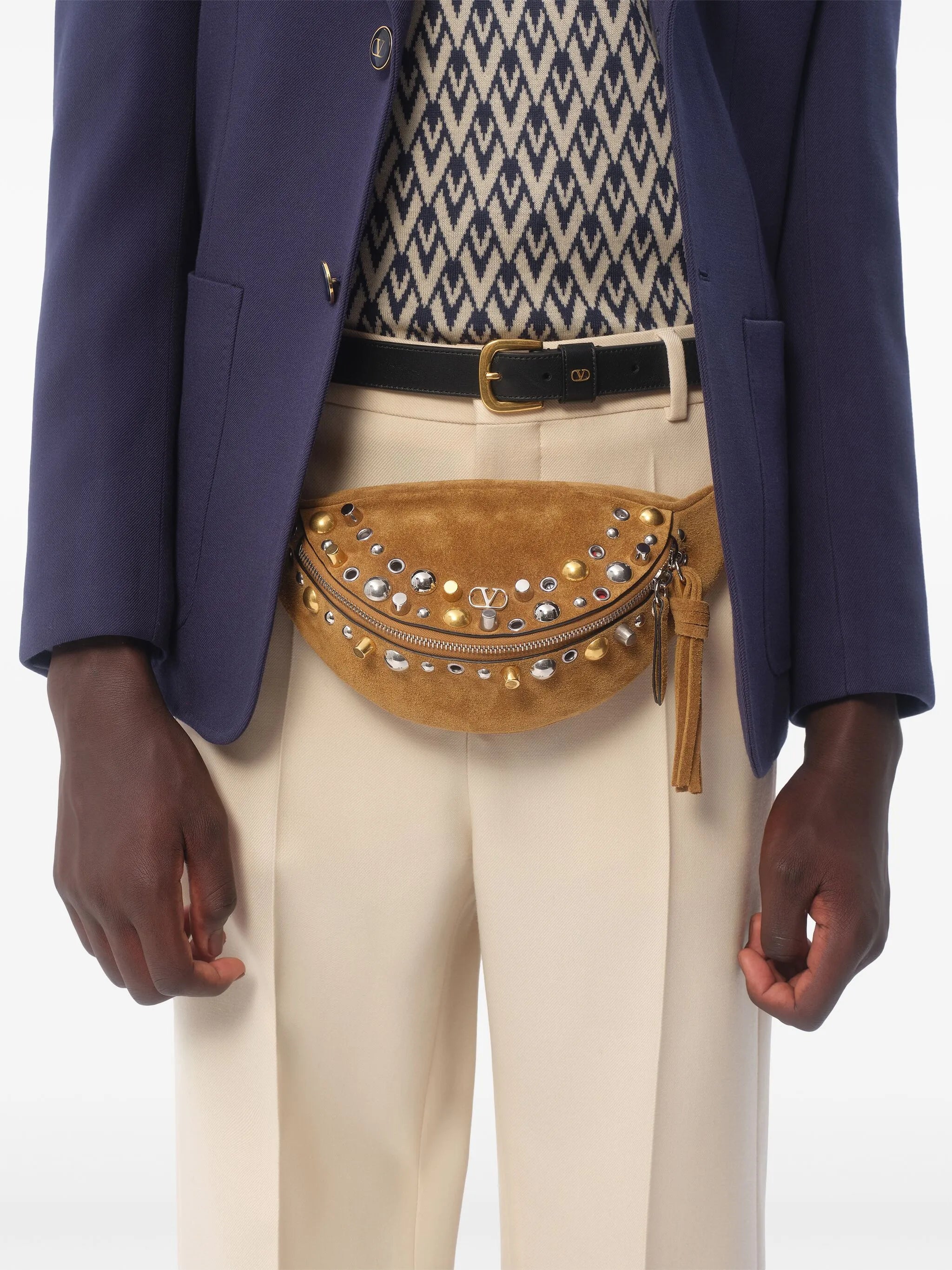 single-breasted gabardine jacket