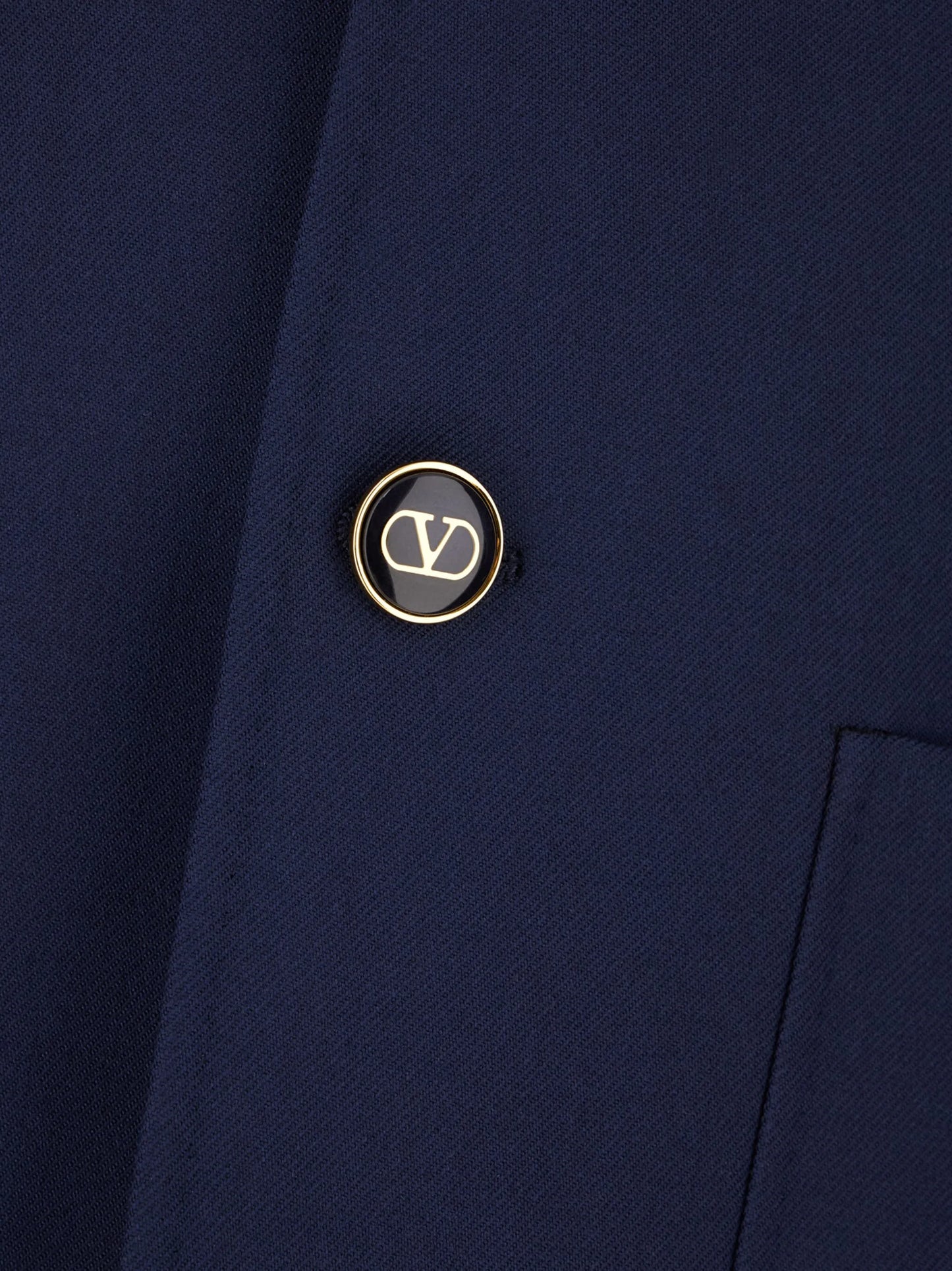 single-breasted gabardine jacket