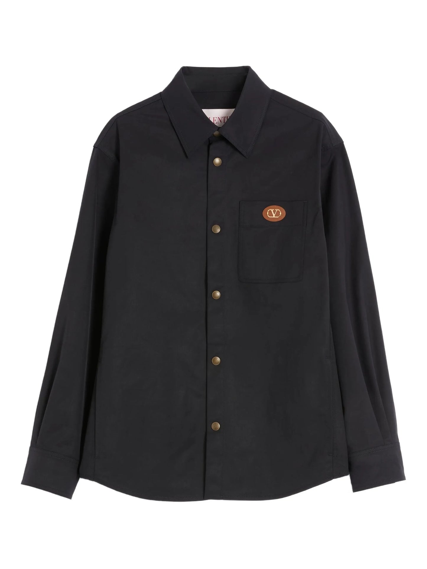 Vlogo-detail shirt jacket