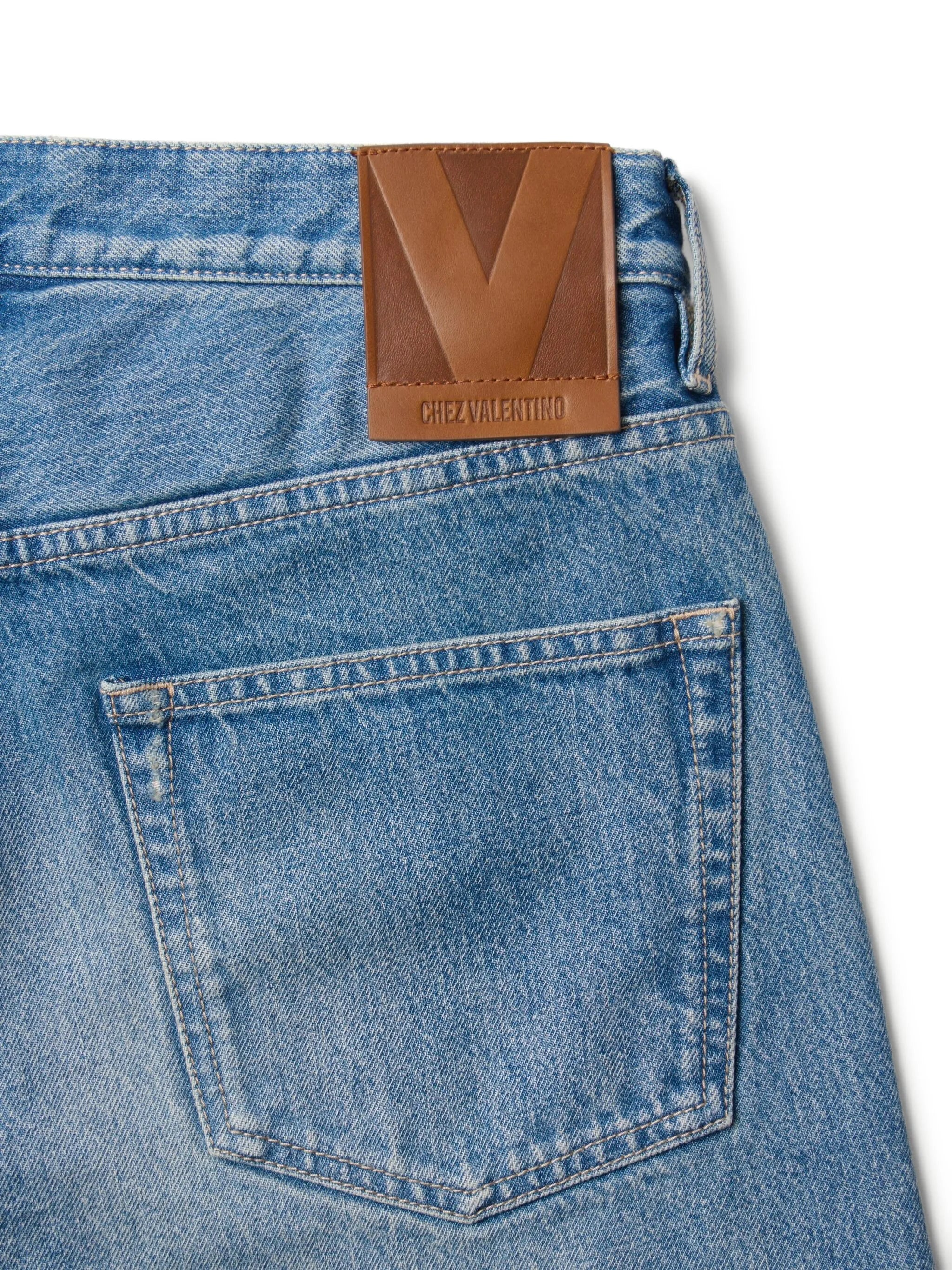 logo-patch jeans