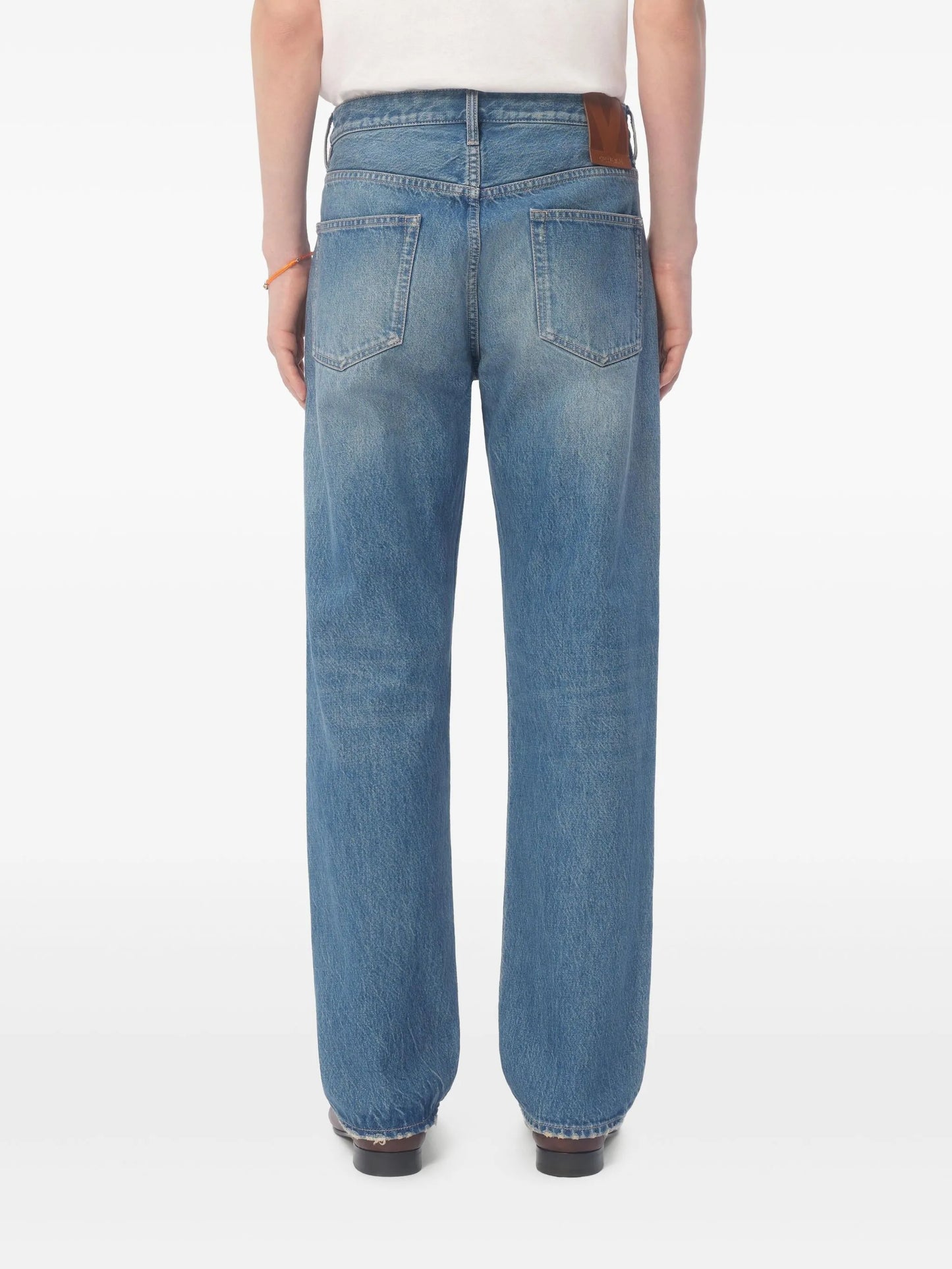 straight-leg jeans