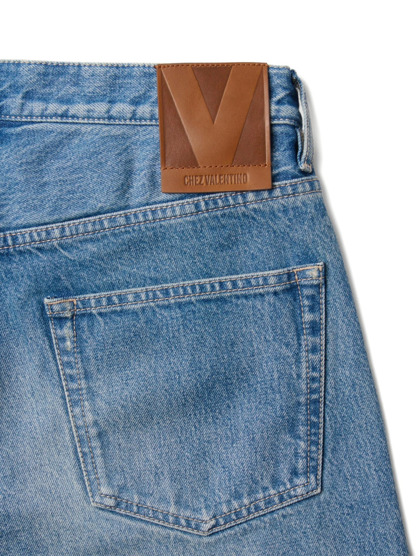 logo-patch jeans
