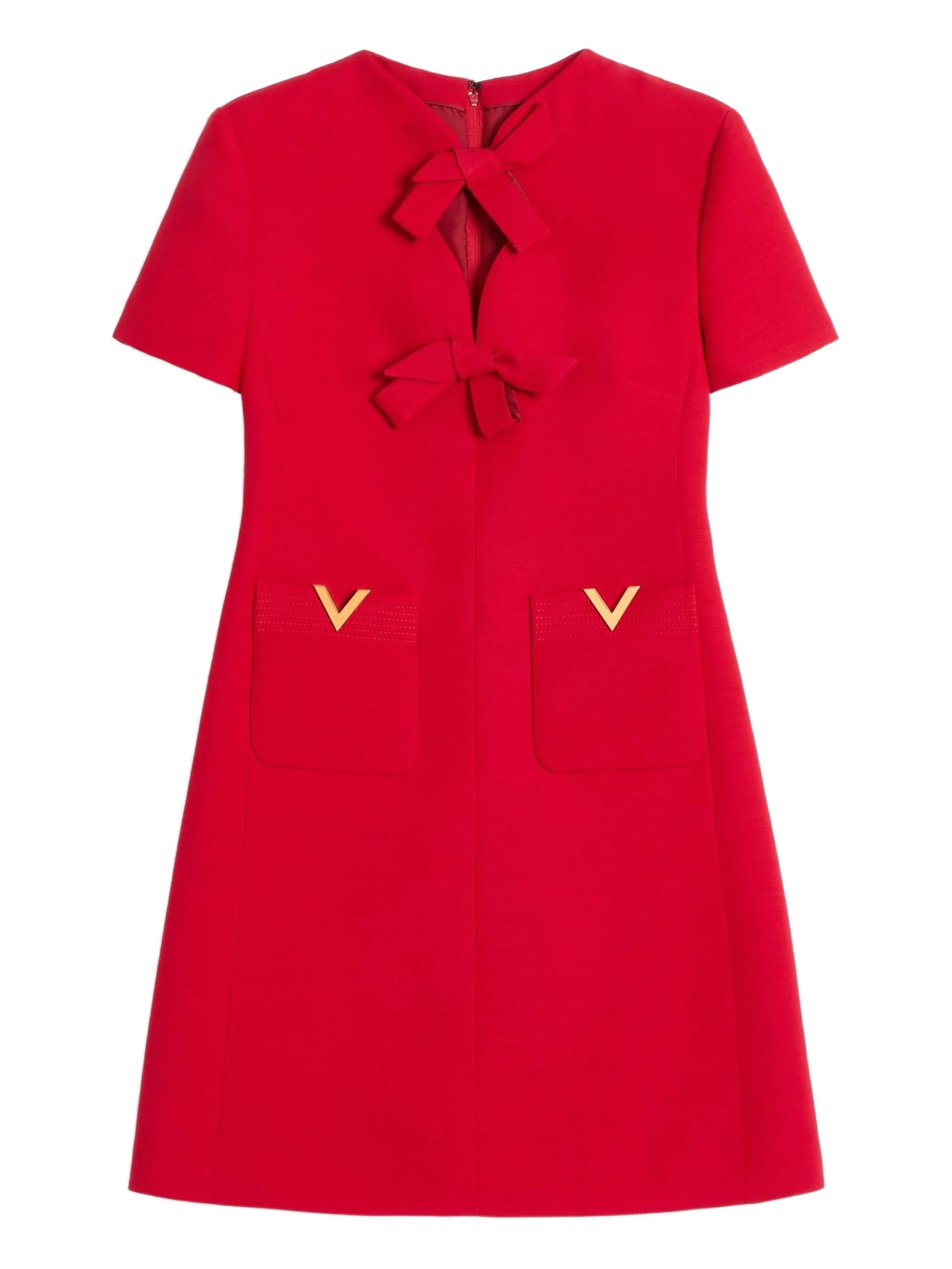 crepe couture mini dress