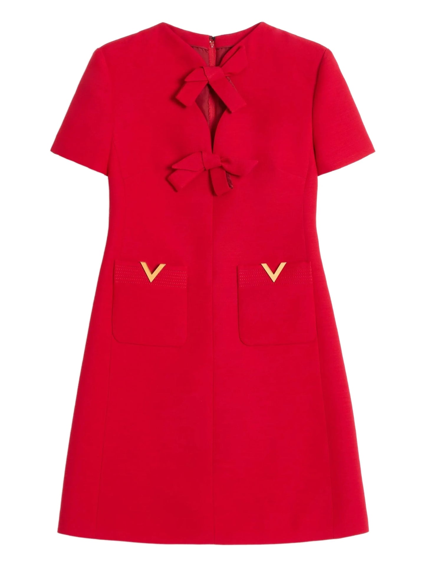 crepe couture mini dress