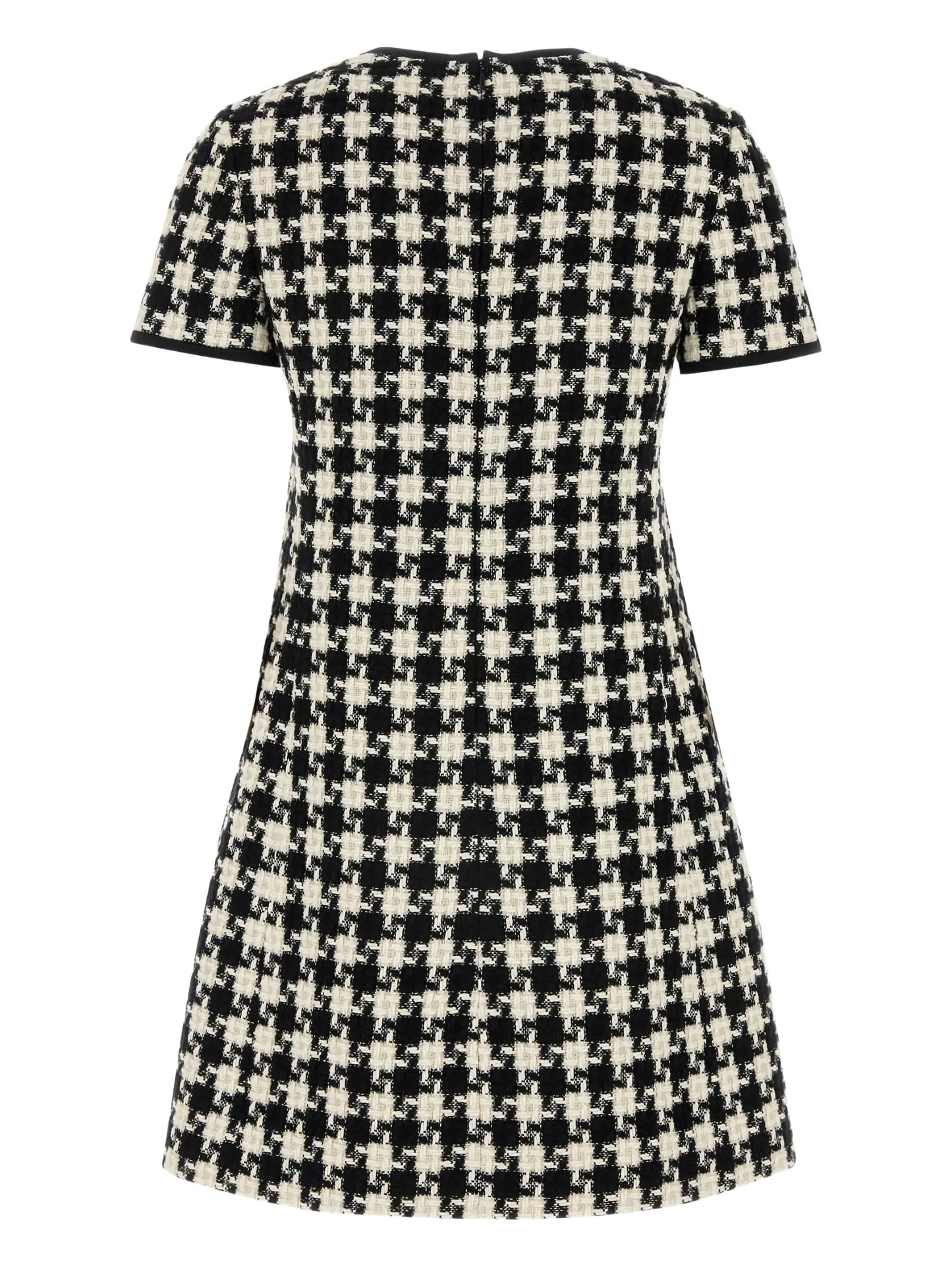 geometric-pattern mini dress