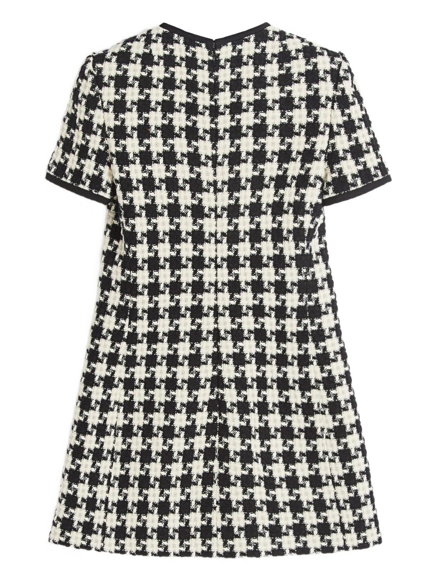 Damier light tweed mini dress