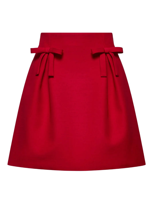 Crepe Couture A-line skirt
