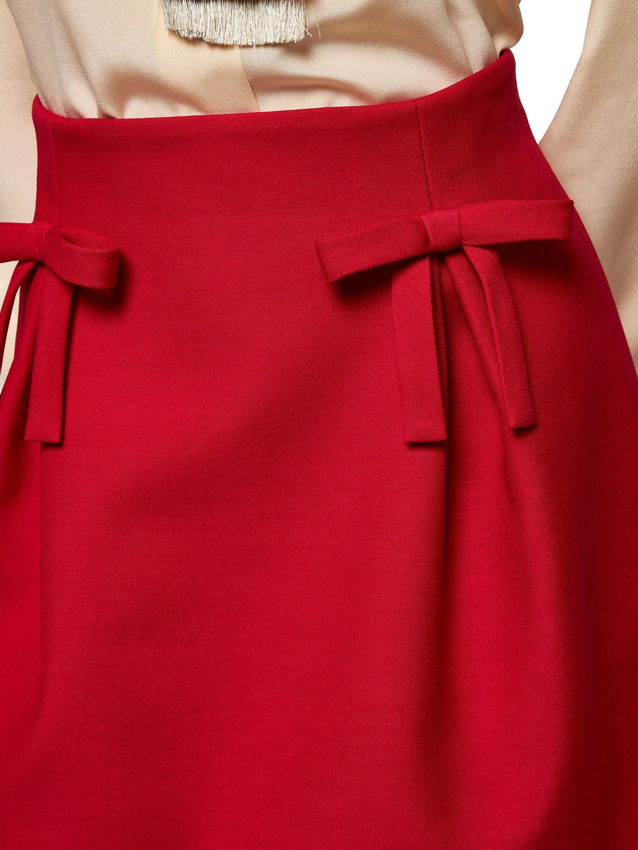 Crepe Couture A-line skirt