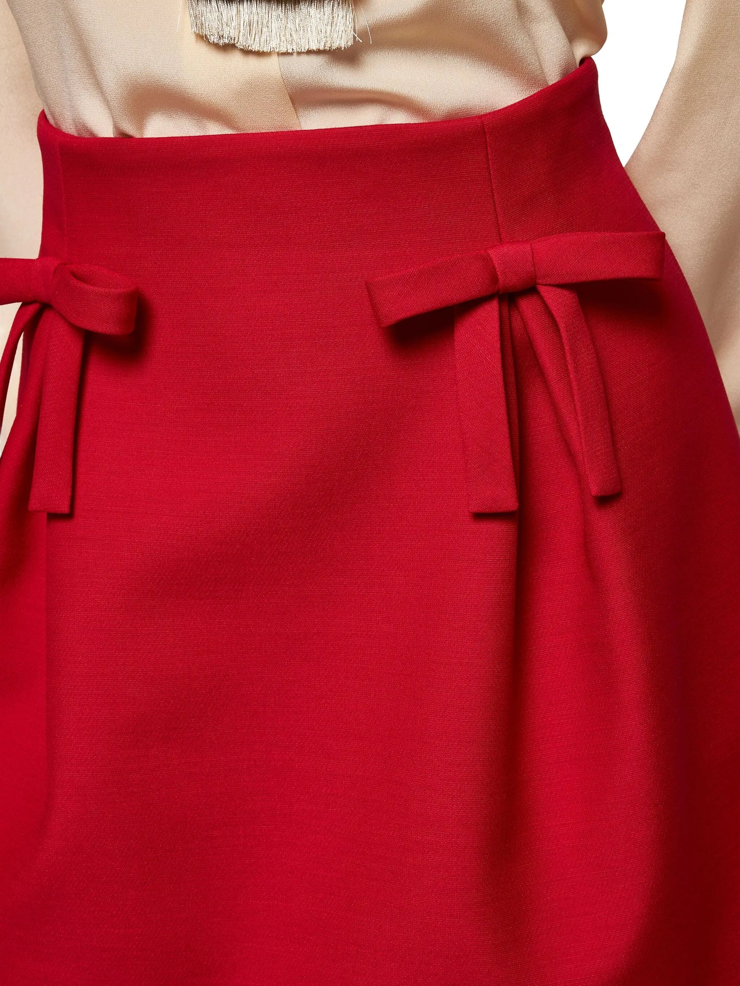 Crepe Couture A-line skirt