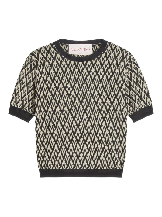Toute La V jacquard sweater