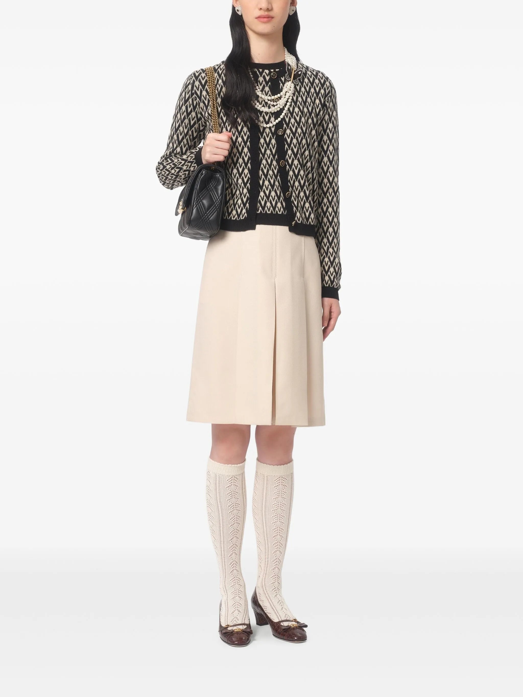 Toute La V jacquard sweater