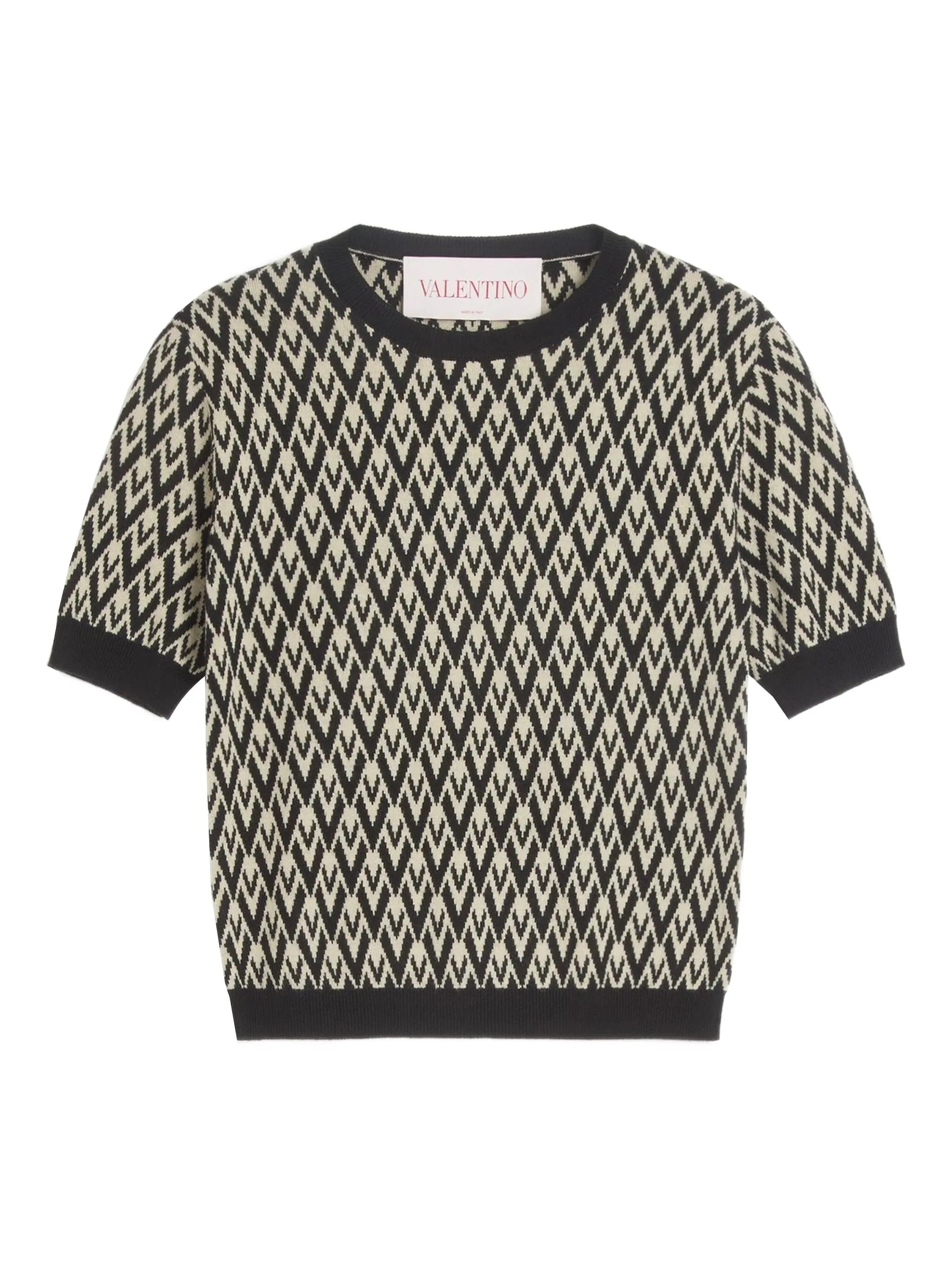 geometric-pattern T-shirt