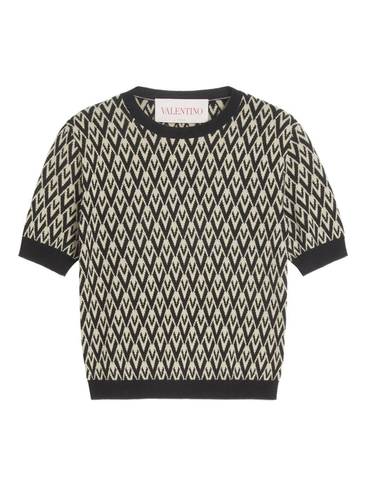 geometric-pattern T-shirt