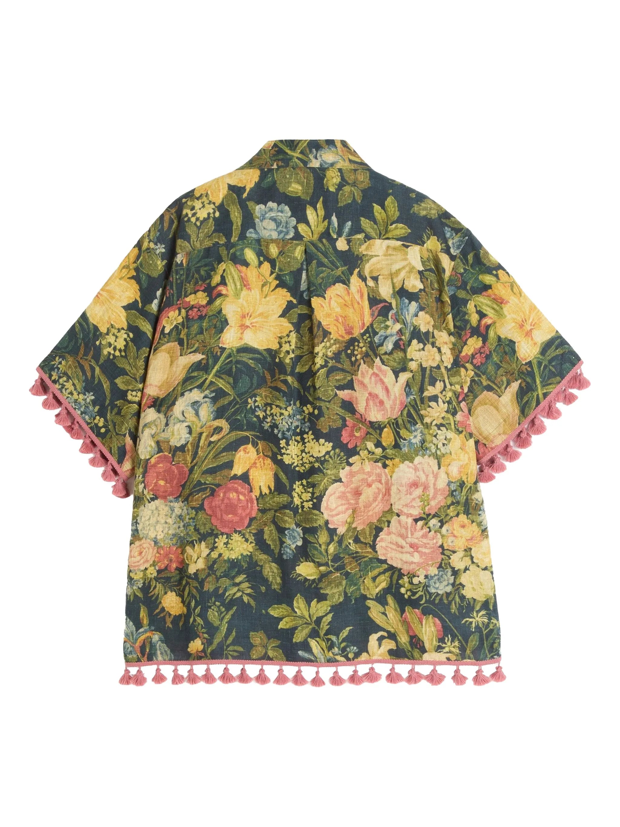 Apres L'Hiver linen bowling shirt