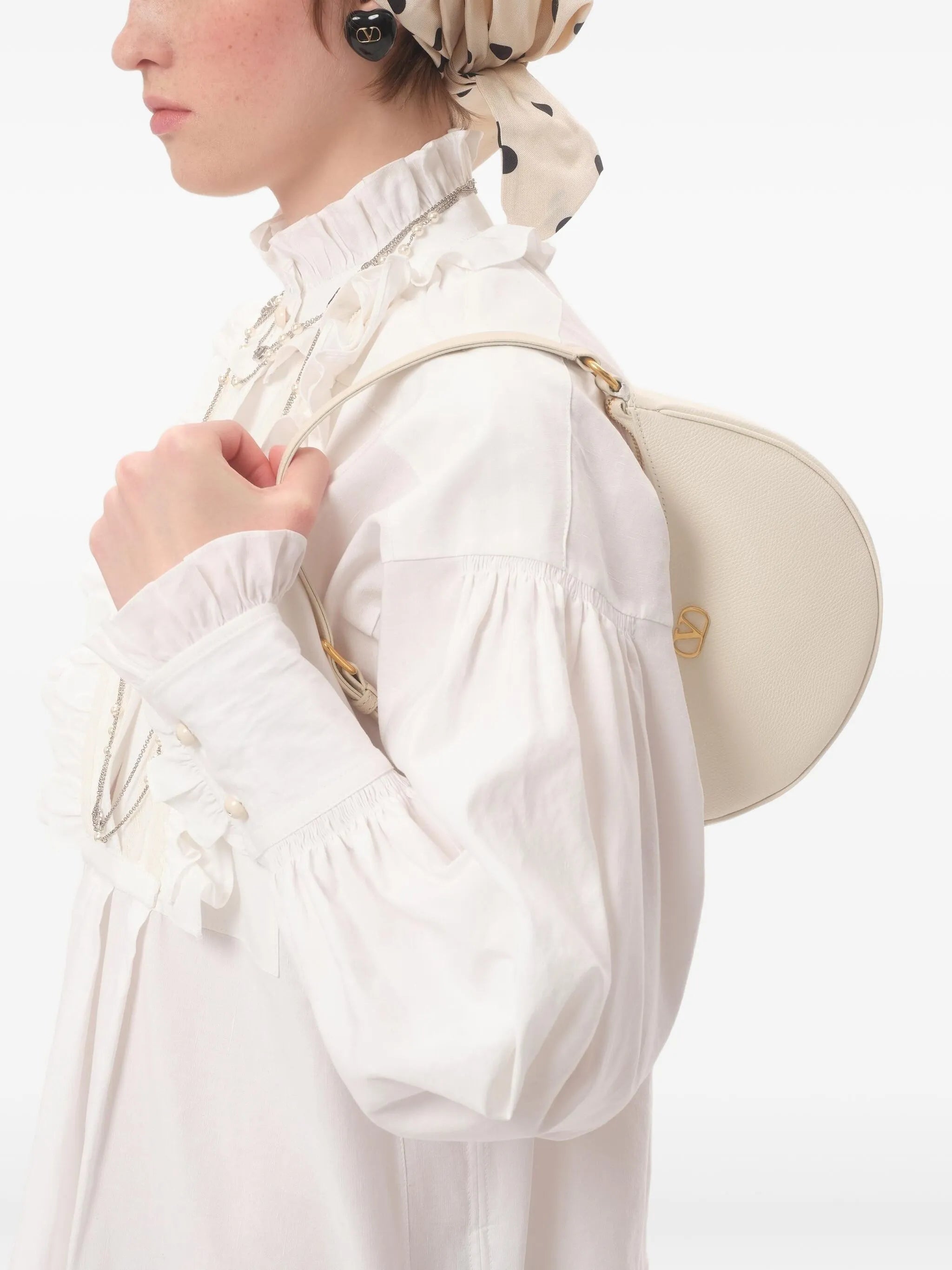 Hobo logo zip mini shoulder bag