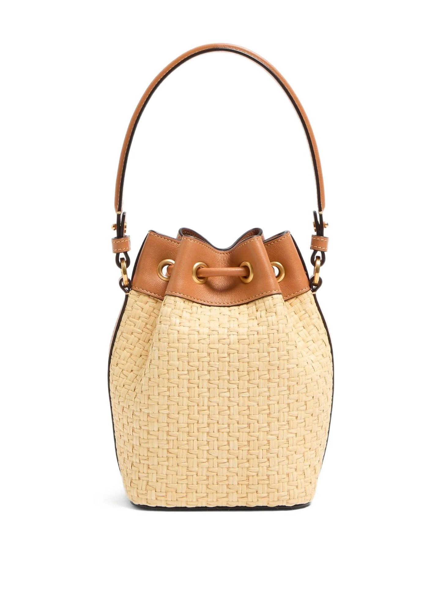 mini VLogo Signature embroidered bucket bag