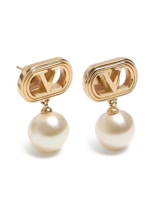 Ovalette drop earrings