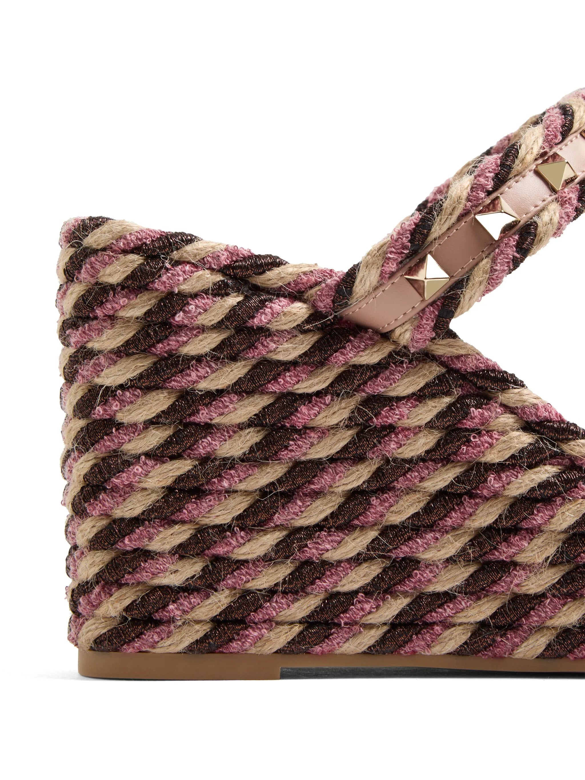 90mm Rockstud wedge sandals
