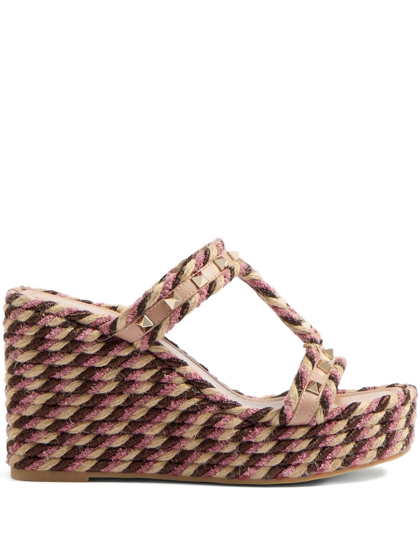90mm Rockstud wedge sandals