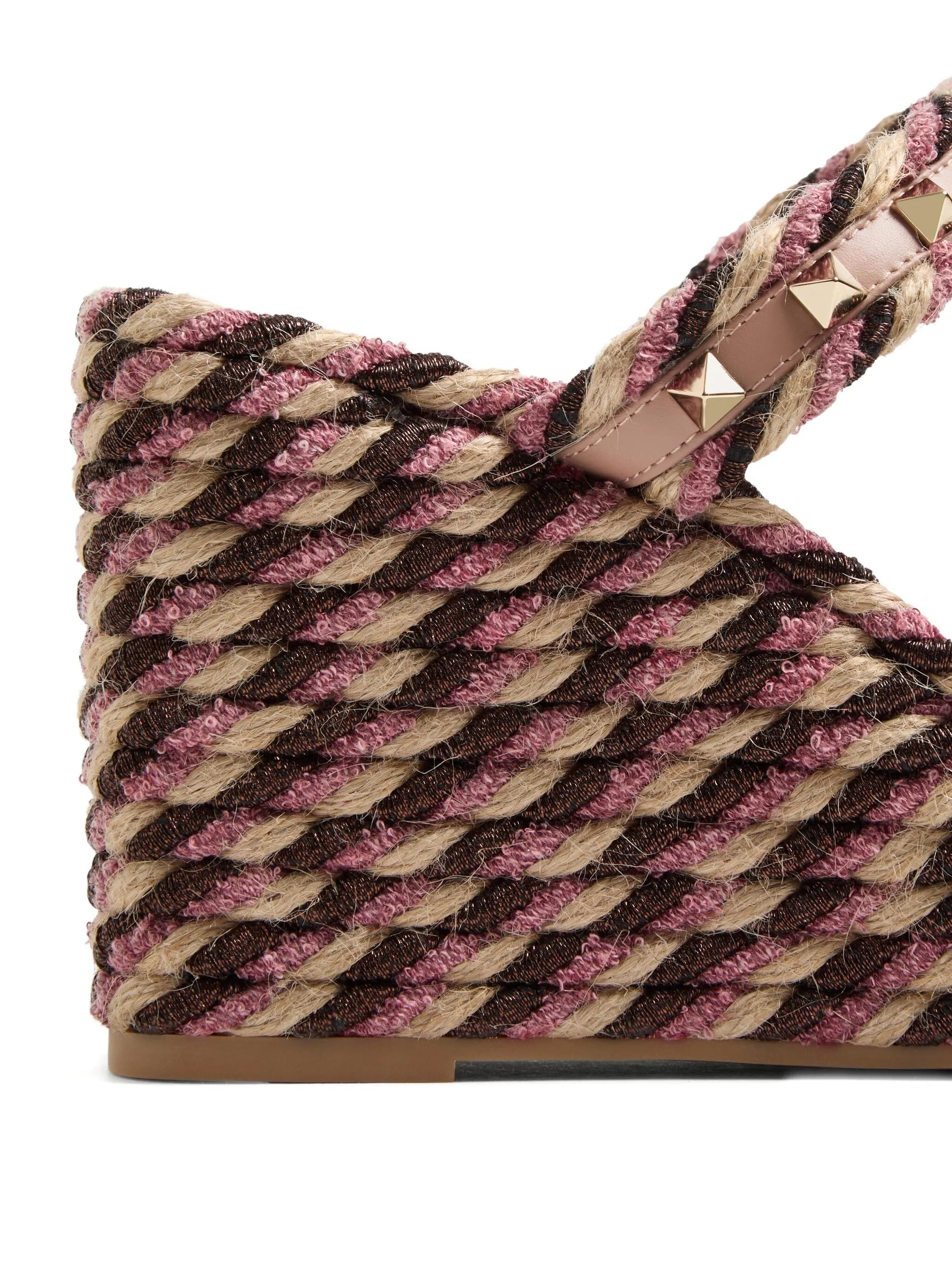 90mm Rockstud wedge sandals