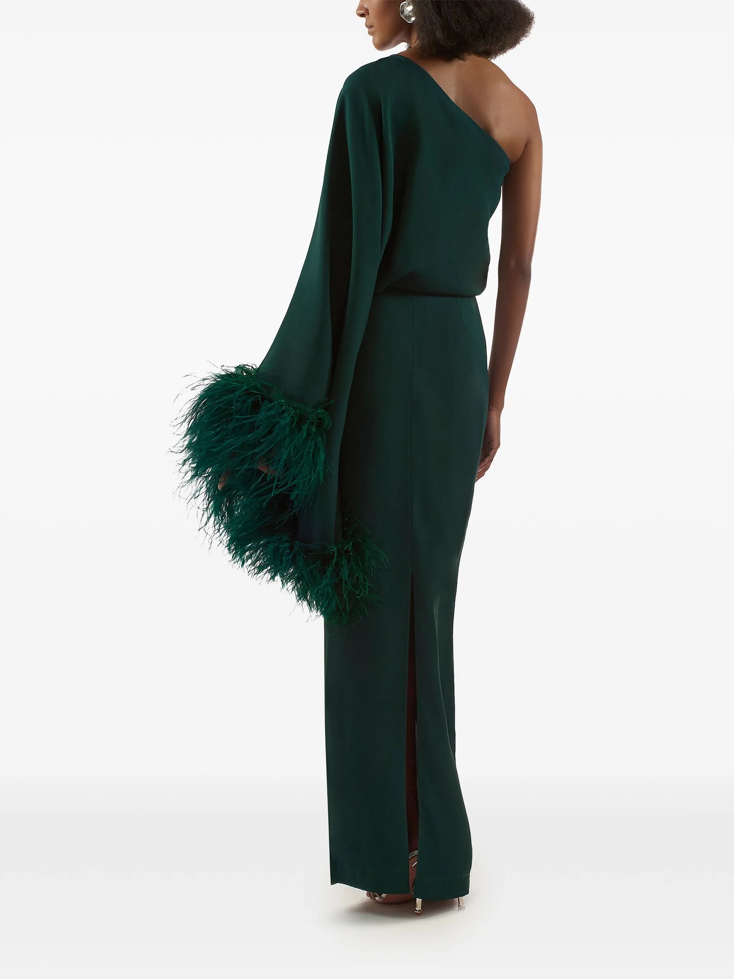 Feathered Eternity maxi dress