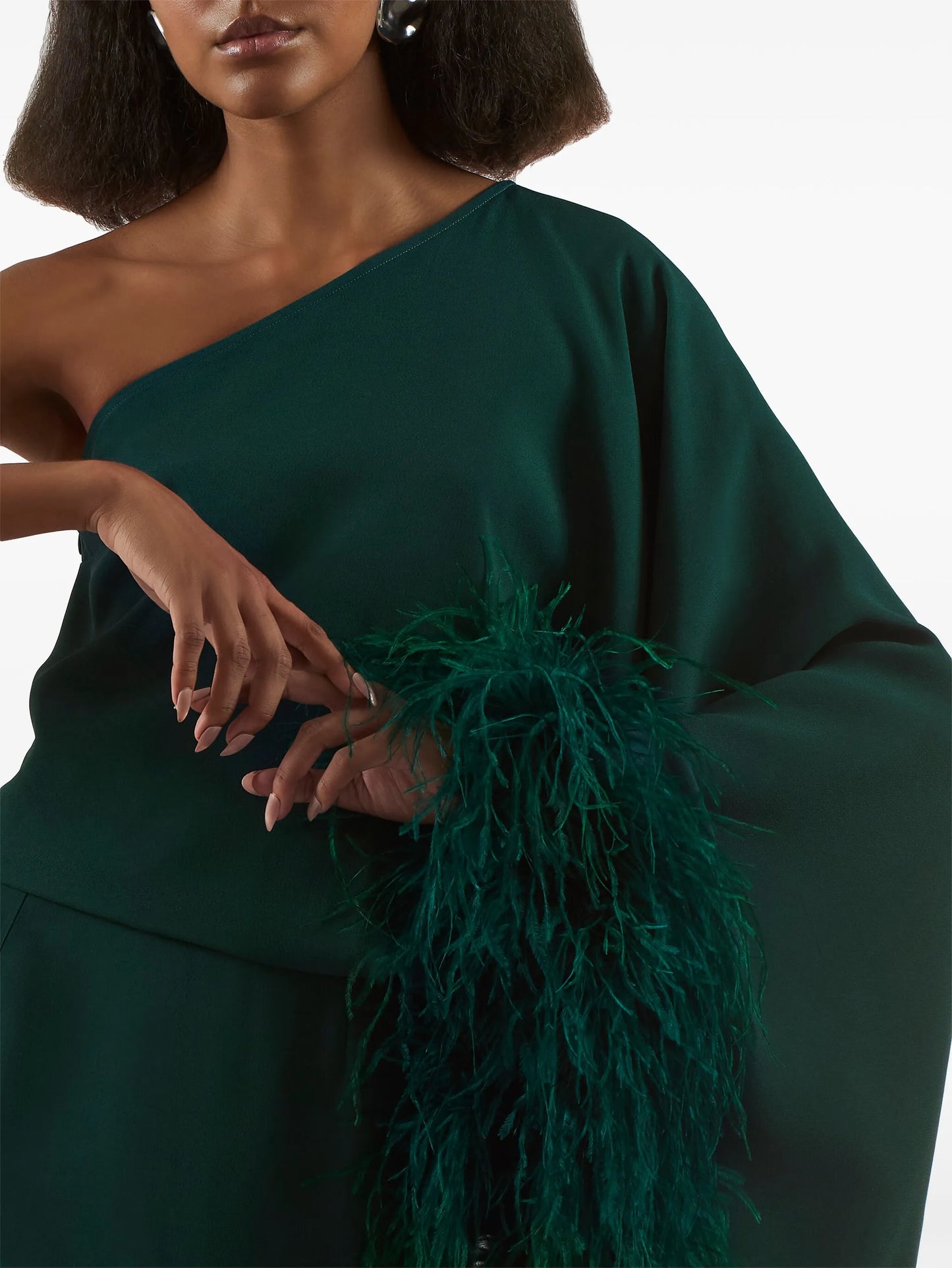 Feathered Eternity maxi dress